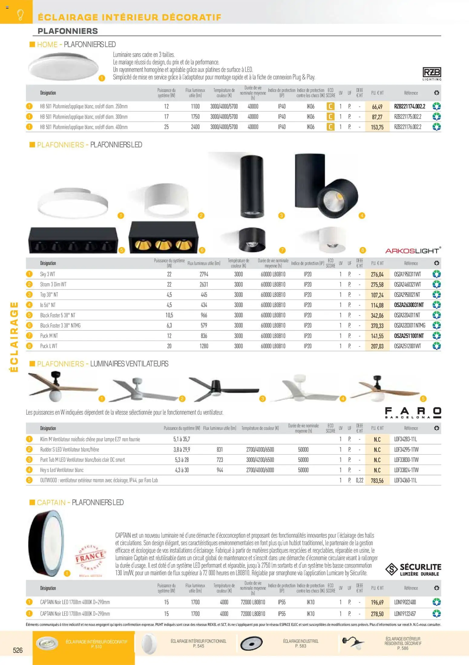 {H1} | Page: 18 | Produits: Ventilateur, Lampe, Cadre