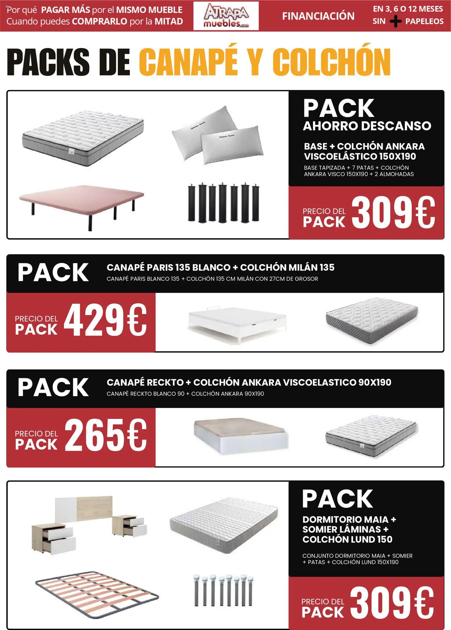 Atrapa Muebles folleto │ válido desde el 01.04.2026 | Página: 8 | Productos: Somier, Colchon