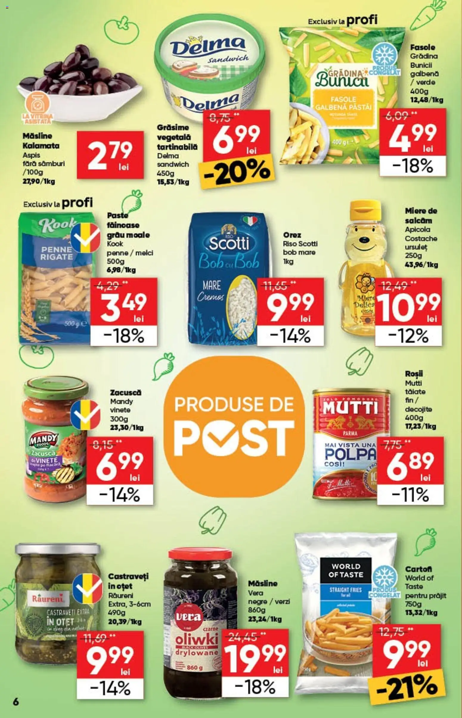 Noul catalog Profi – valabil de la 12.11.2025 | Pagină: 6 | Produse: Vitrină, Paste, Castraveți, Zacuscă