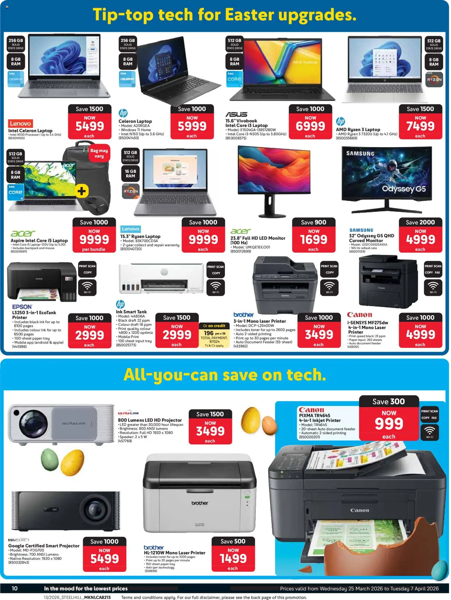 New Makro catalogue – valid from 25.03.2026 | Page: 10 | Products: Backpack, Toner, Laptop, Paper