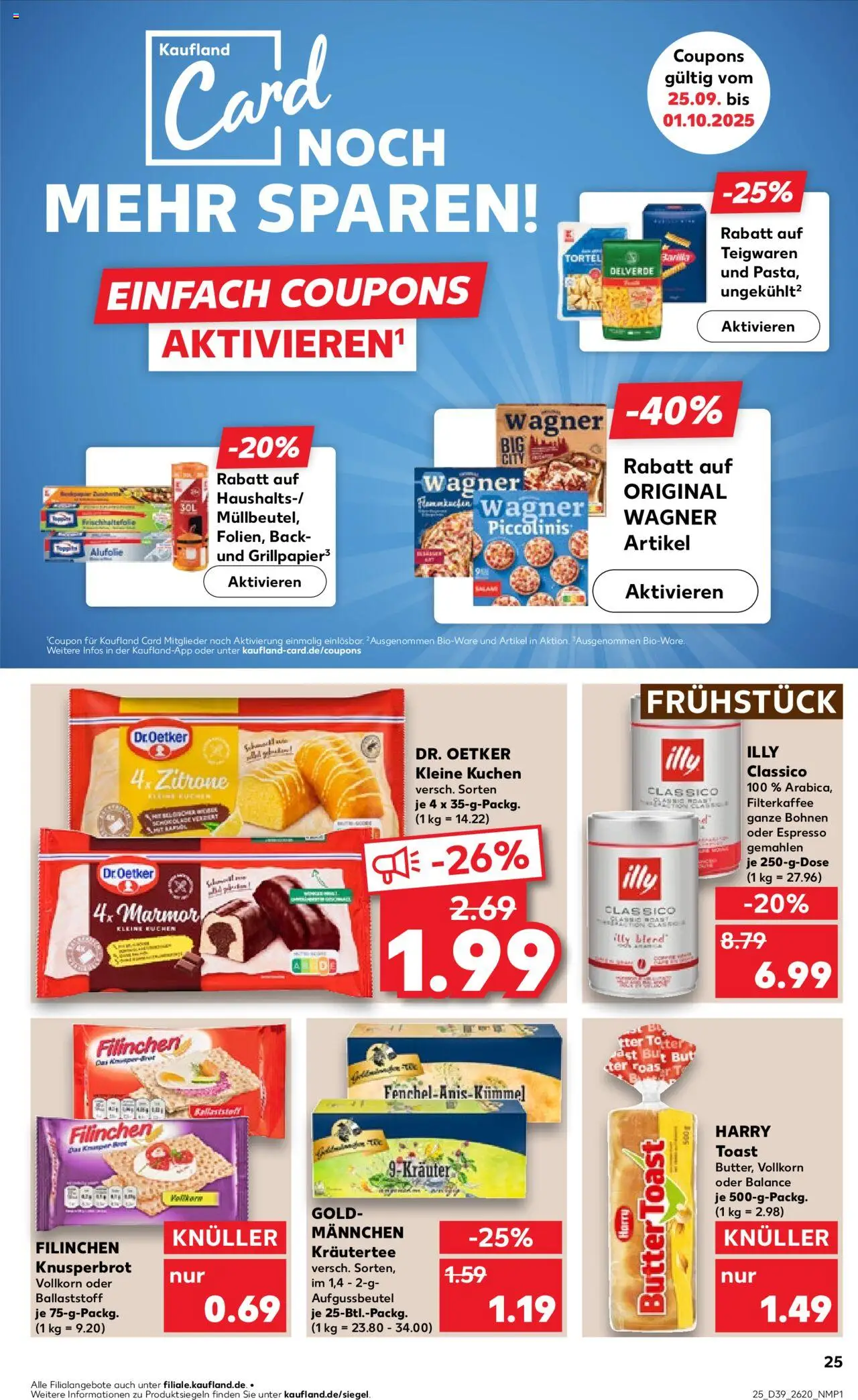 Kaufland prospekt Zeitz	 – gültig ab 25.09.2025 | Seite: 25 | Produkte: Butter, Barilla, Toast, Zitrone