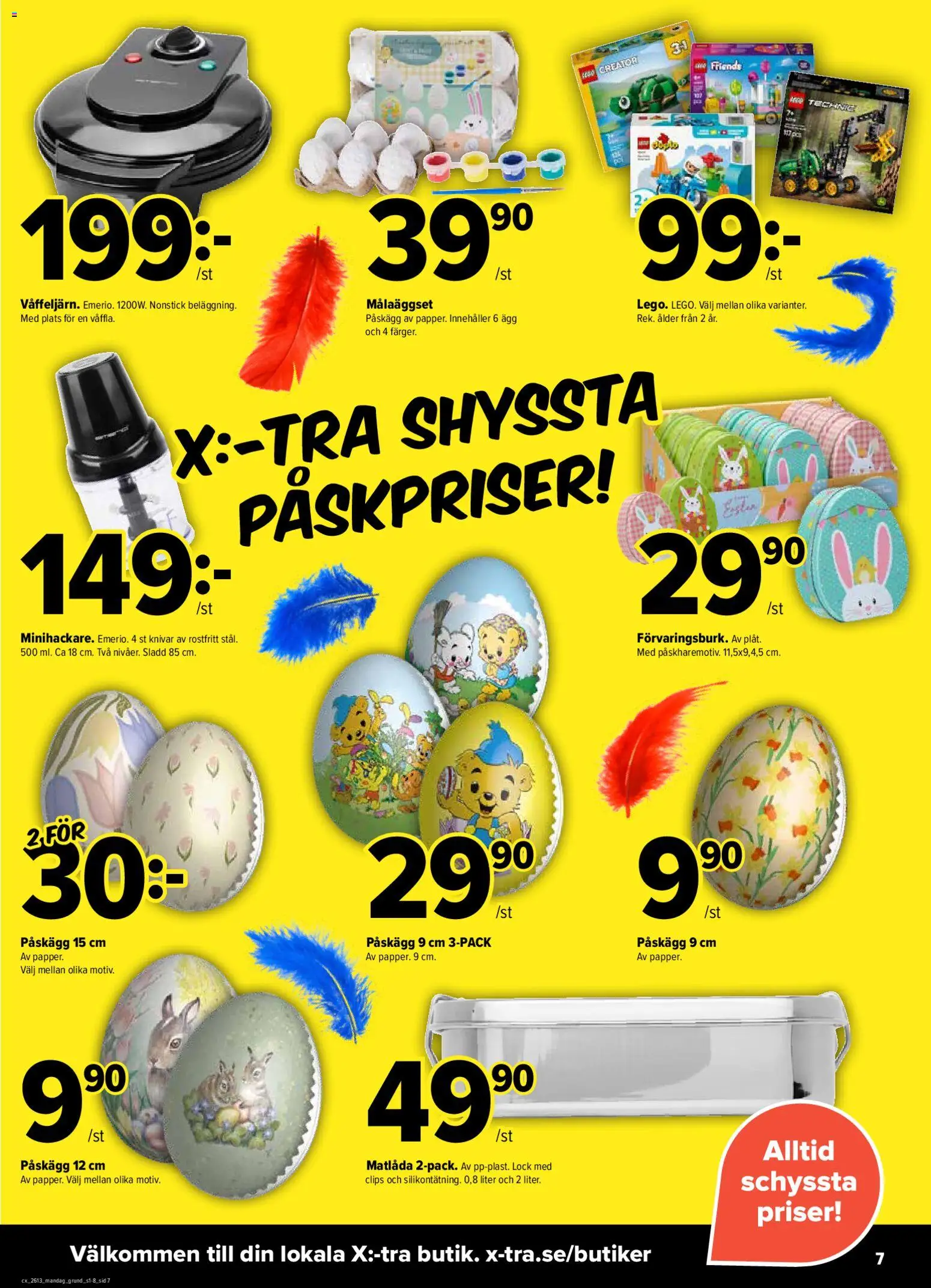 Coop X:-TRA reklamblad aktuell från 23.03.2026 | Sida: 7 | Produkter: Sladd, Ägg, Matlåda