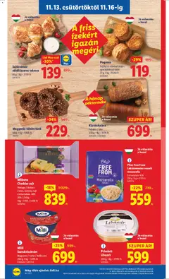 Pilos Free From Laktózmentes reszelt mozzarella, Zsírtartalom: 40%, 200 g; 1 kg = 2795 Ft - amely érvényes a következő dátumtól: 13.11.2025 | Oldal: 8