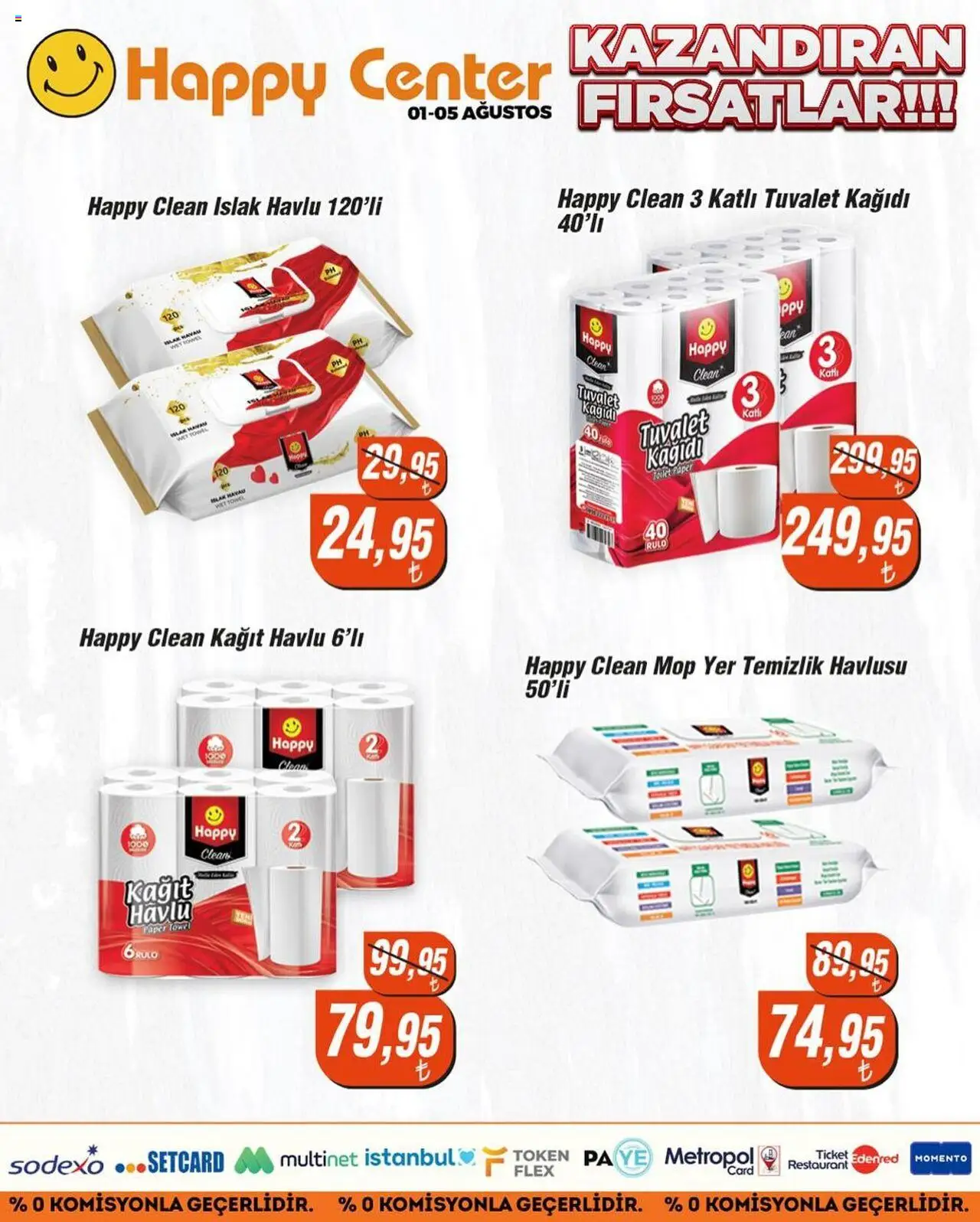 Happy Center Katalog - 01.08.2025 tarihinden itibaren geçerlidir | Sayfa: 4 | Ürünler: Tuvalet, Kağıt havlu, Tuvalet kağıdı