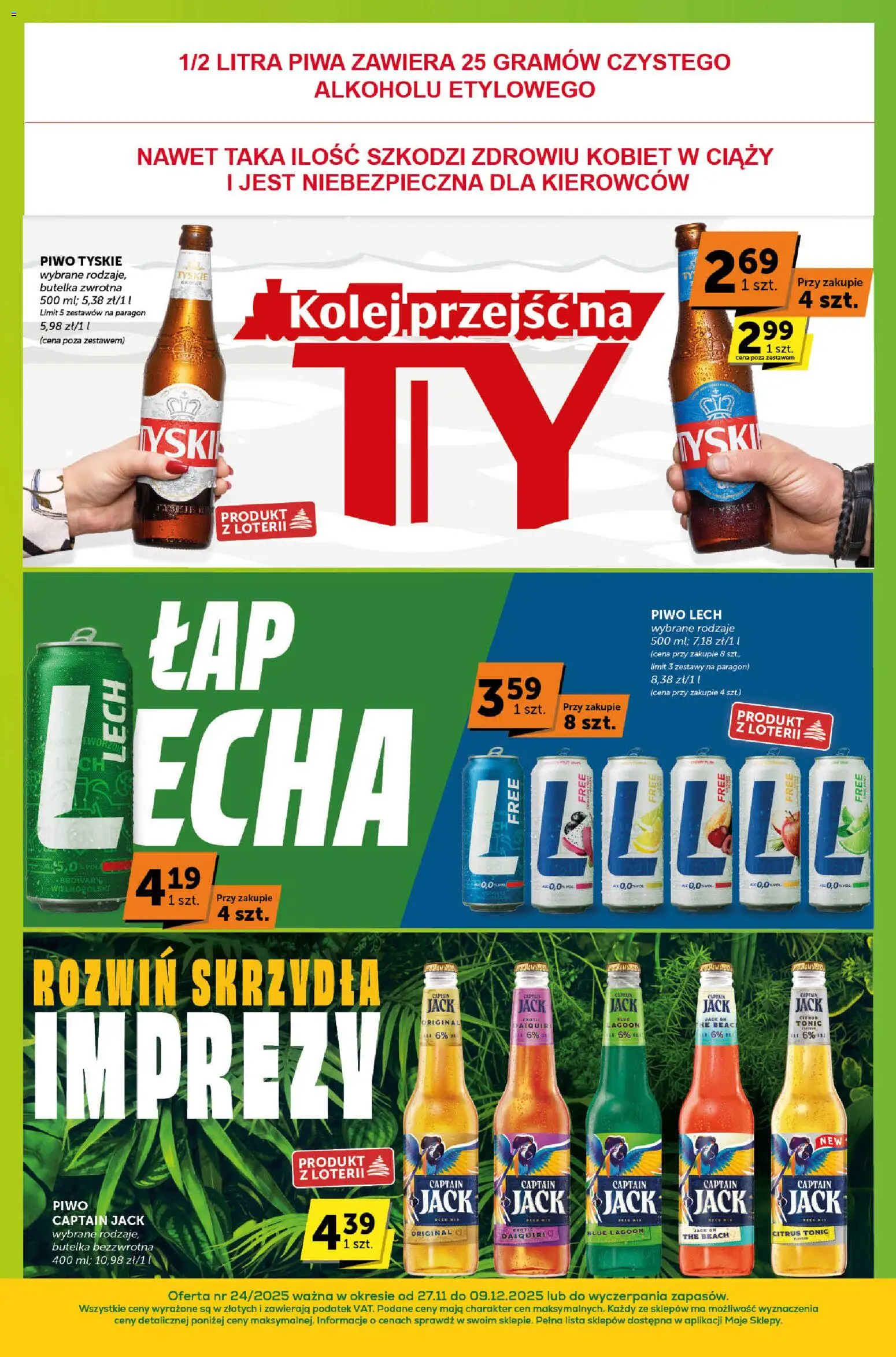 Groszek Gazetka - Sprawdź, co więcej od 27.11.2025 | Strona: 15 | Produkty: Tyskie, Piwo