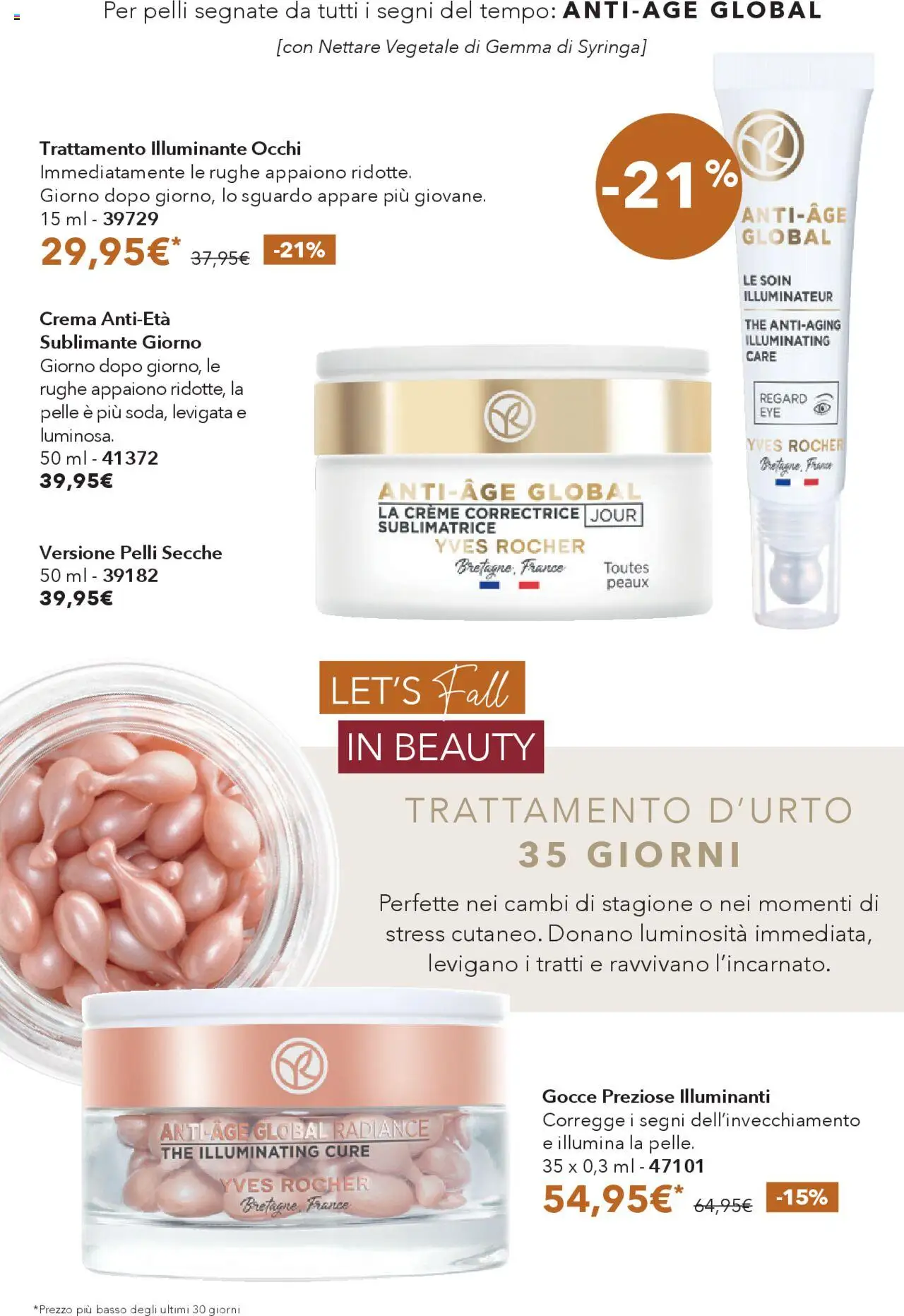 Volantino Yves Rocher del 17.10.2025 | Pagina: 20 | Prodotti: Illuminante, Crema, The