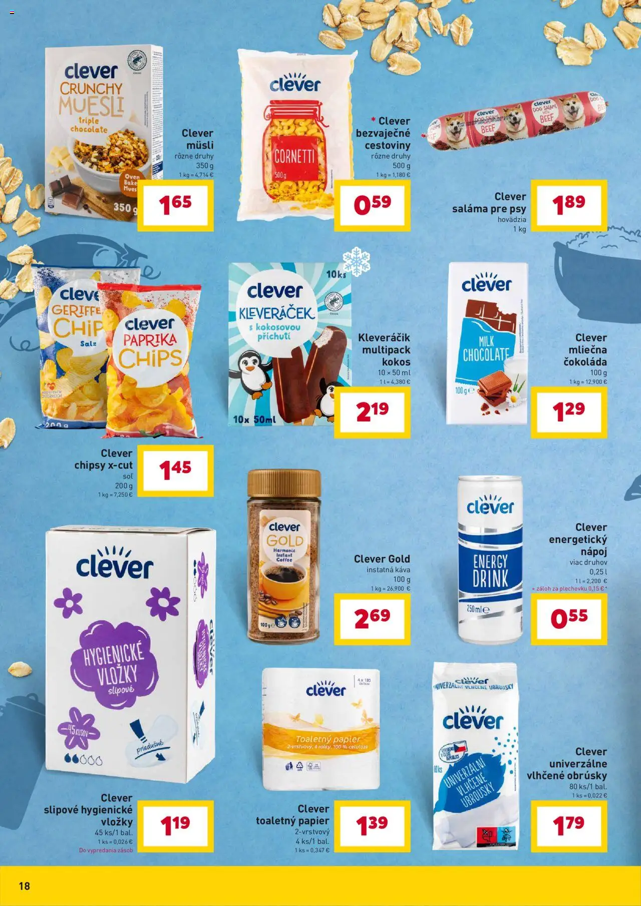 Nové Billa akcie – leták je platný od 10.09.2025 | Strana: 18 | Produkty: Saláma, Cestoviny, Toaletný papier, Čokoláda