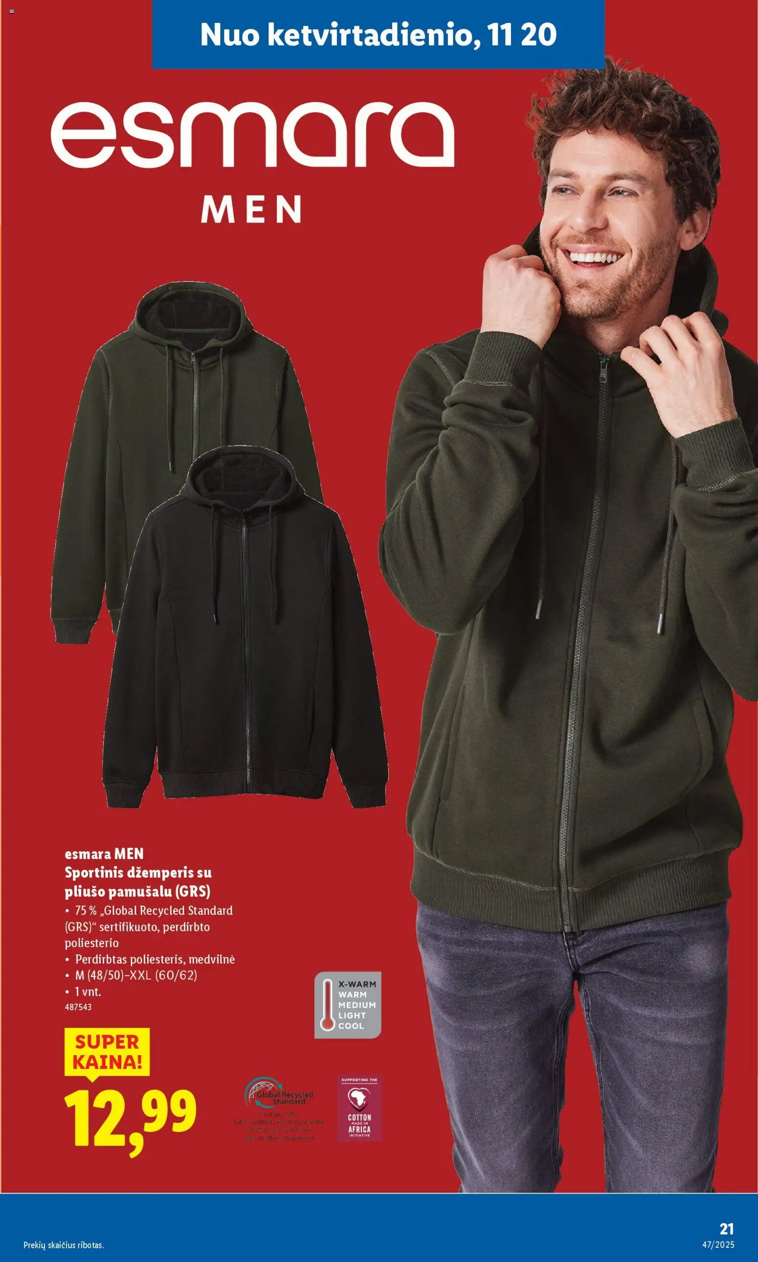 LIDL akcijos nuo 17.11.2025 | Puslapis: 21 | Prekių: Džemperis