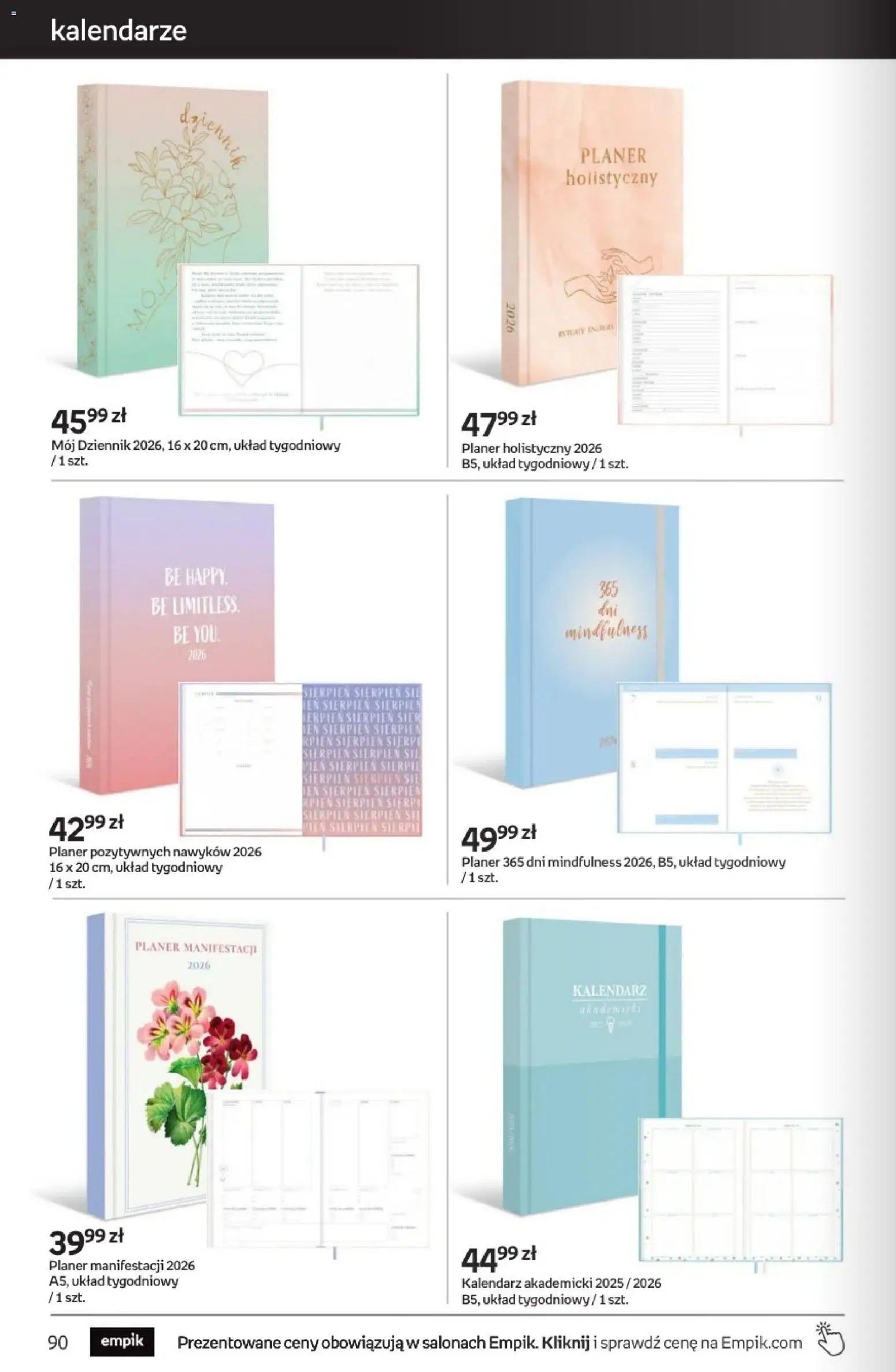Empik promocje od 11.02.2026 | Strona: 90 | Produkty: Kalendarz