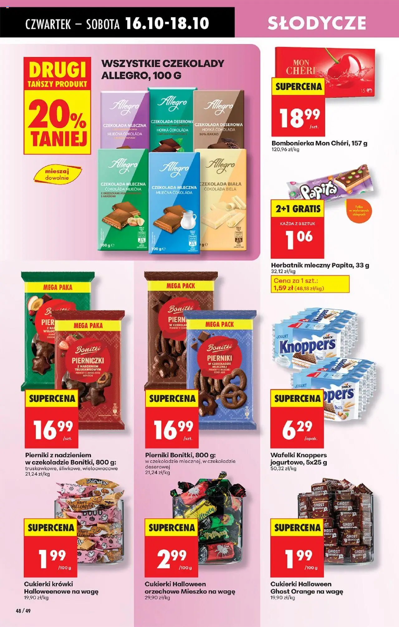 Biedronka gazetka - Oferta w tym tygodniu od 16.10.2025 | Strona: 56 | Produkty: Czekolady, Kakao, Bombonierka, Czekolada deserowa