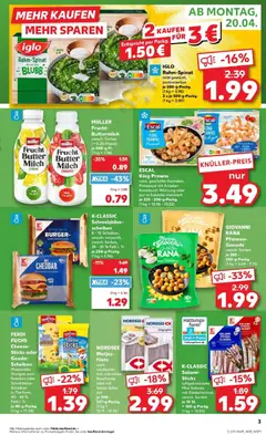 MÜLLER Frucht Butter Milch ZITRONE, NUR 1% FETT ab 20.04.2026 gültig | Seite: 3 | Produkte: Milch, Butter, Mozzarella, Zitrone