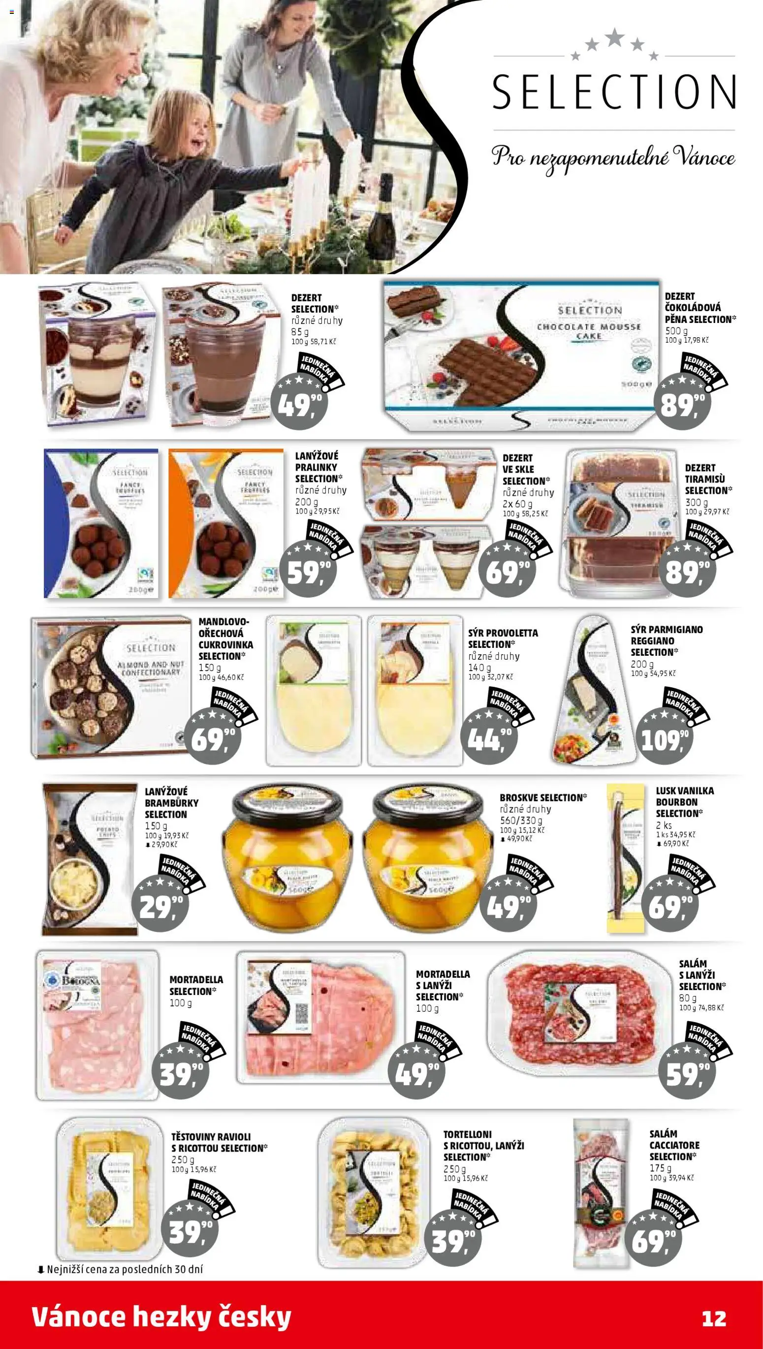 Penny Market leták - Čtvrtečník od 20.11.2025 | Strana: 12 | Produkty: Tiramisu, Salám, Bramburky, Ravioli