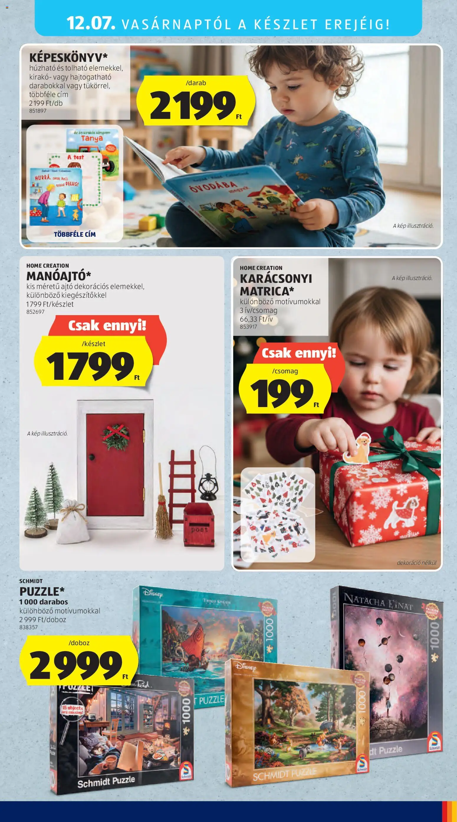 Aldi akciós ujság - amely érvényes a következő dátumtól: 04.12.2025 | Oldal: 51 | Termékek: Puzzle, Dekoráció