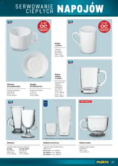 Makro Gazetka - Katalog produktów dla profesjonalnej Gastronomii od 24.02.2025 | Strona: 27 | Produkty: Szklanka, Szklanka termiczna