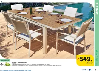 Carrefour folder - Voorbeeld van een folder van Carrefour, geldig van 18.03.2026 | Pagina: 5 | Producten: Zitting, Tafel