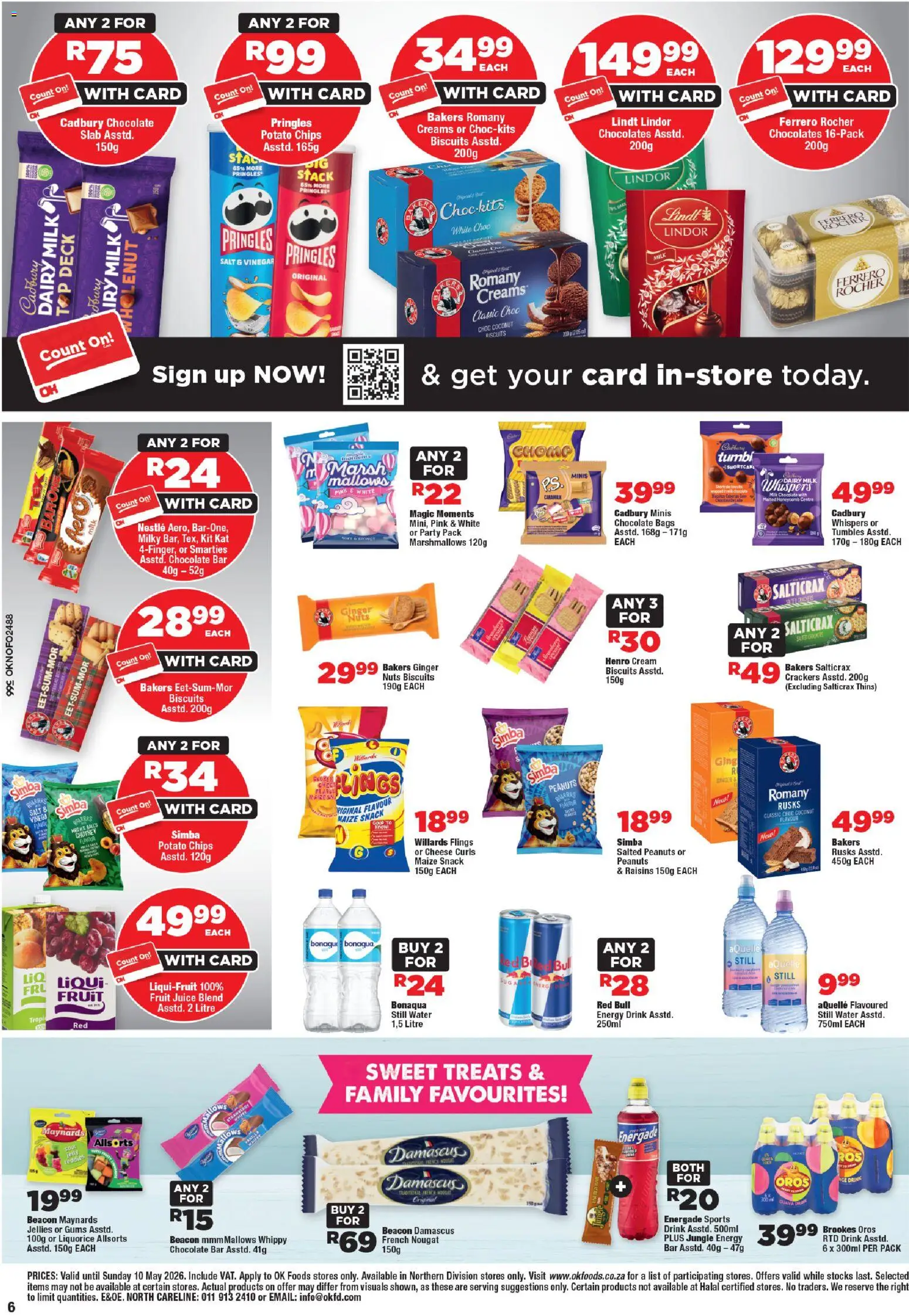 New OK Foods catalogue – valid from 24.04.2026 | Page: 6 | Products: Cheese, Biscuits, Rusks, Cream