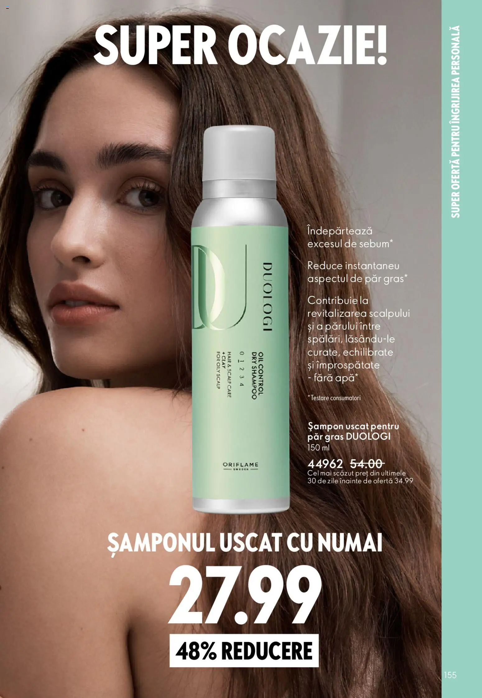 Noul catalog Oriflame – valabil de la 04.03.2026 | Pagină: 155 | Produse: Șampon, Șampon uscat