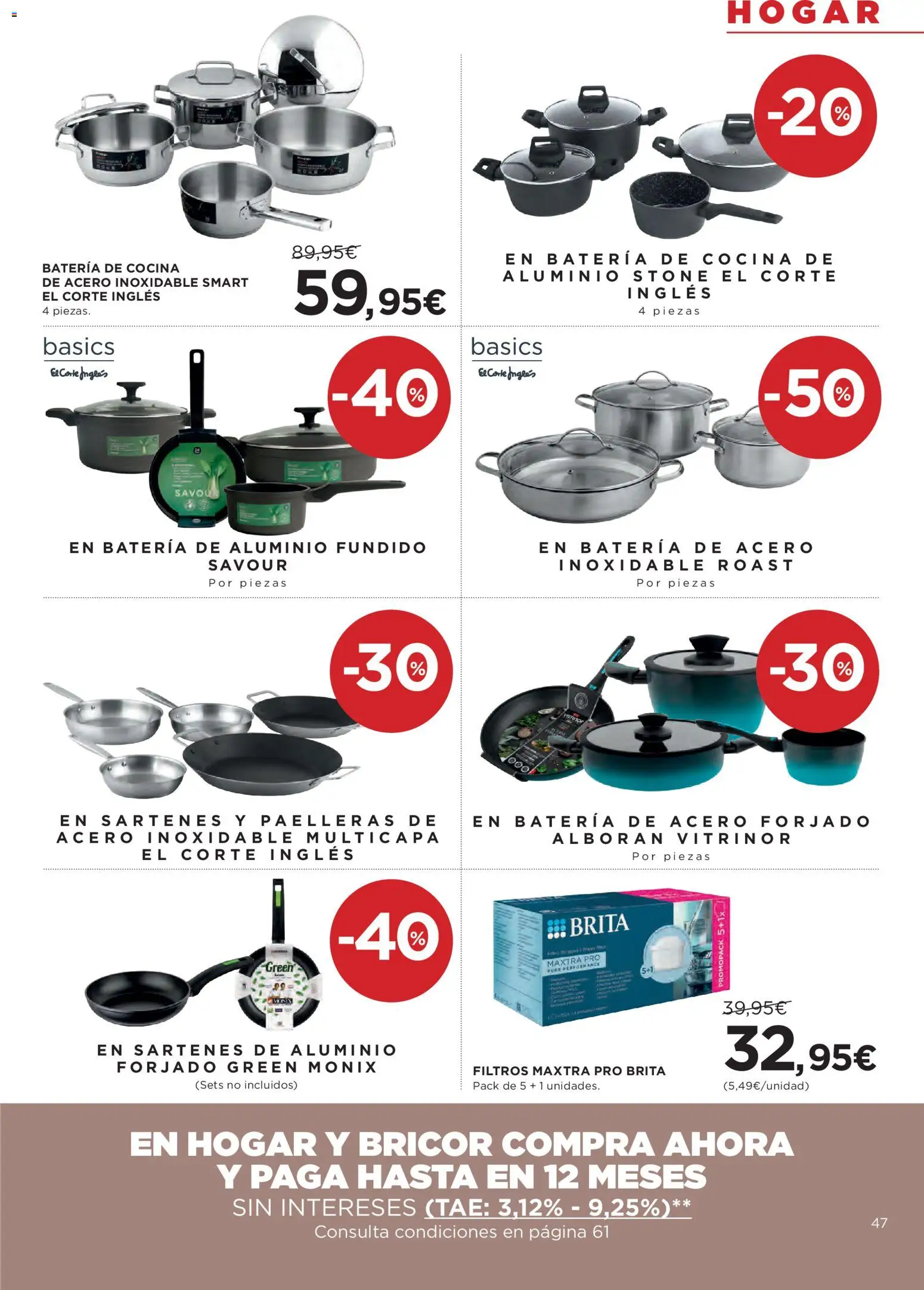 Hipercor catálogo │ válido desde el 07.01.2026 | Página: 47 | Productos: Cocina, Batería