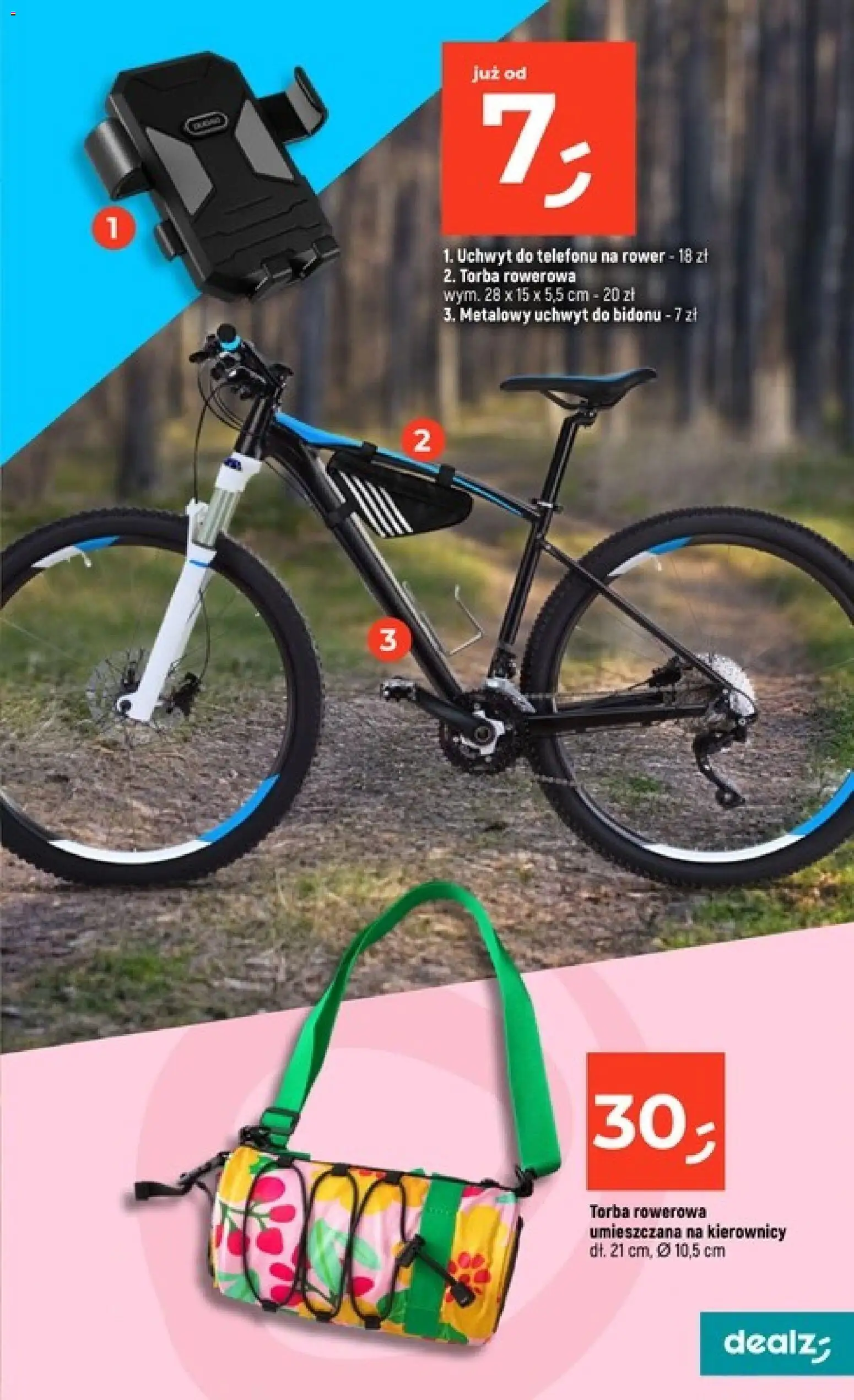 Dealz gazetka od 19.03.2026 | Strona: 33 | Produkty: Torba, Rower