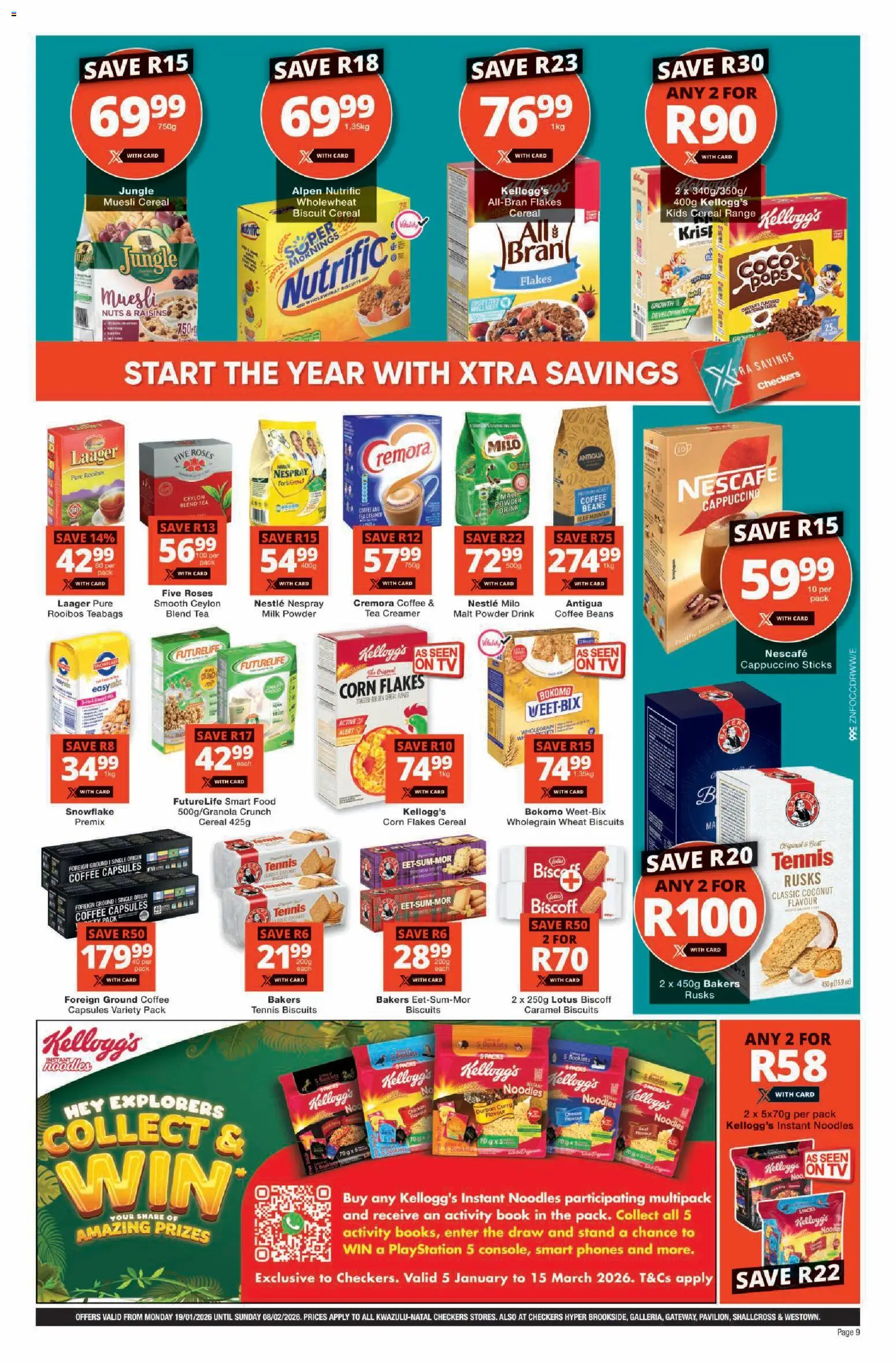 New Checkers catalogue – valid from 19.01.2026 | Page: 9 | Products: Beans, Creamer, Coffee, Powder