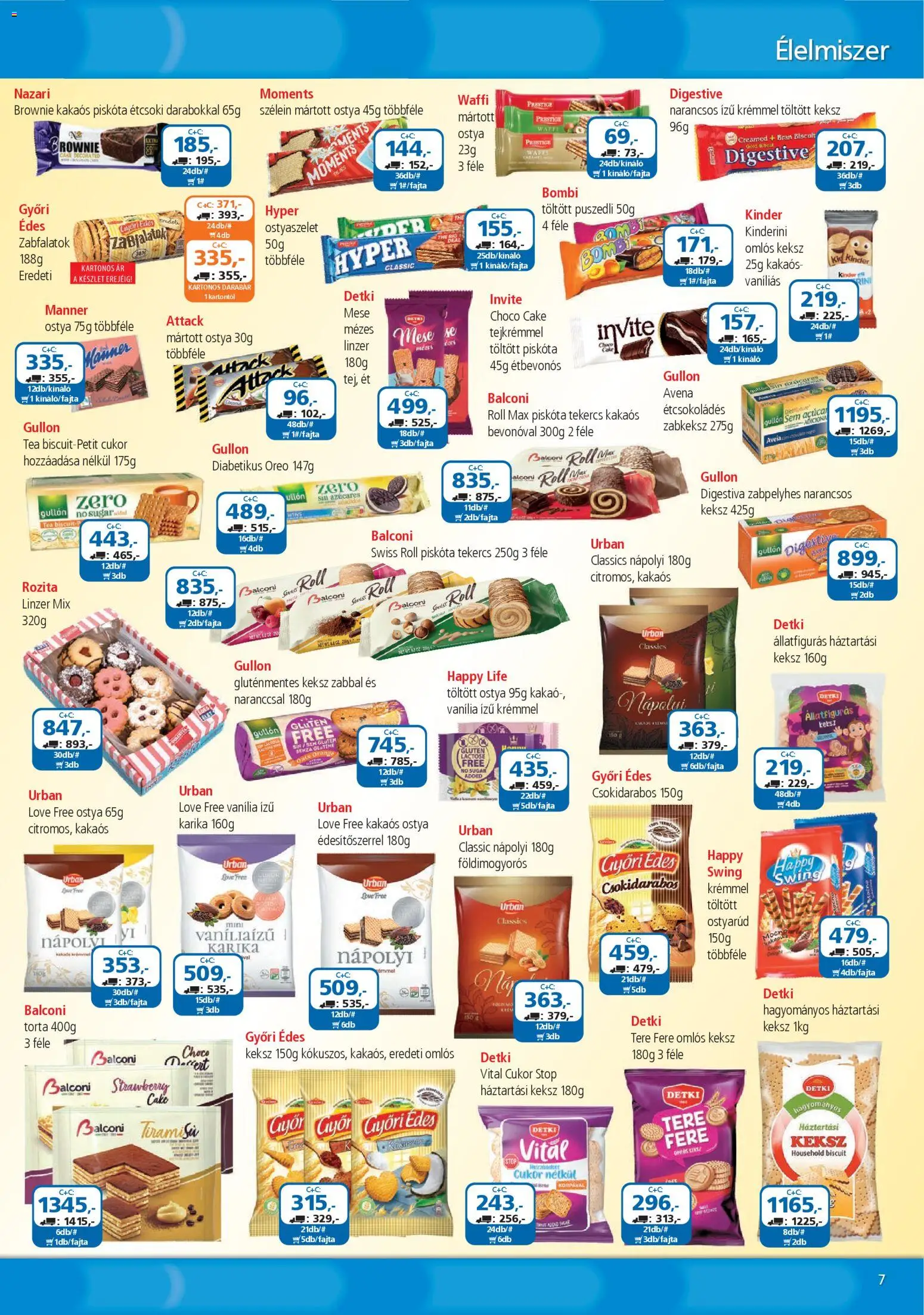 ÁRKLUB akciós ujság - amely érvényes a következő dátumtól: 01.03.2026 | Oldal: 7 | Termékek: Tiramisu, Puszedli, Tea, Gluténmentes