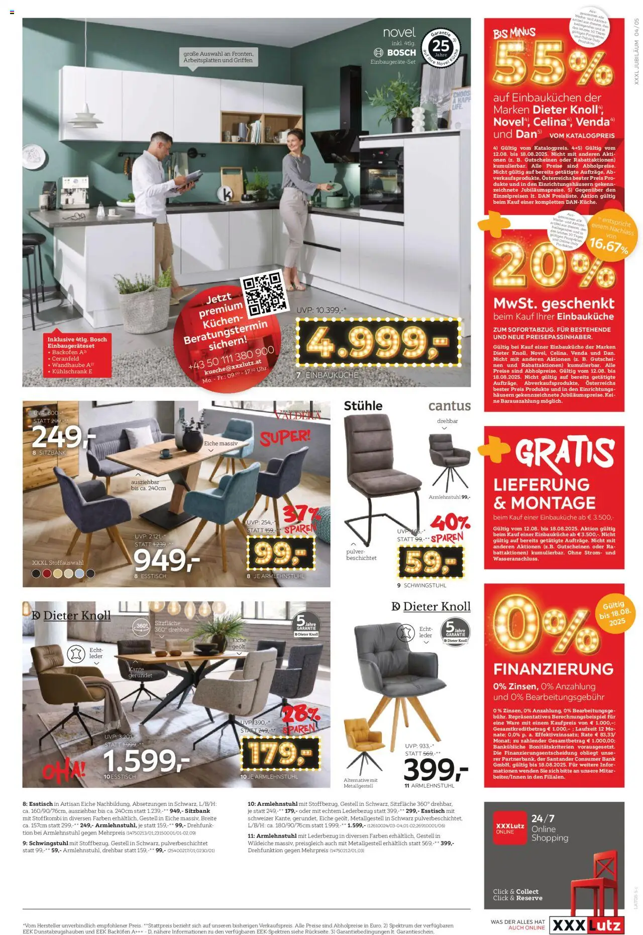 XXXLutz Prospekt aktuell gültig ab 12.08.2025 | Seite: 5 | Produkte: Uhr, Kühlschrank