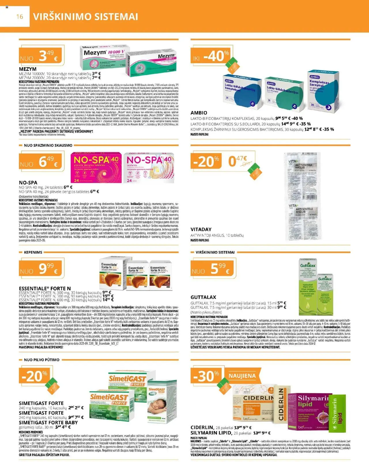Gintarinė - Leidinys│galioja nuo 01.08.2025 | Puslapis: 16 | Prekių: Aliejus