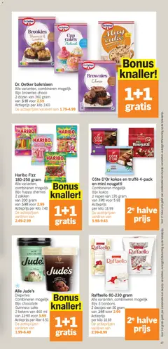 Raffaello 80-230 gram, Alle varianten, combineren mogelijk. Bijv. 8 bonbons, 2 doosjes van 80 gram - Voorbeeld van een folder van Albert Heijn, geldig van 27.04.2026 | Pagina: 17