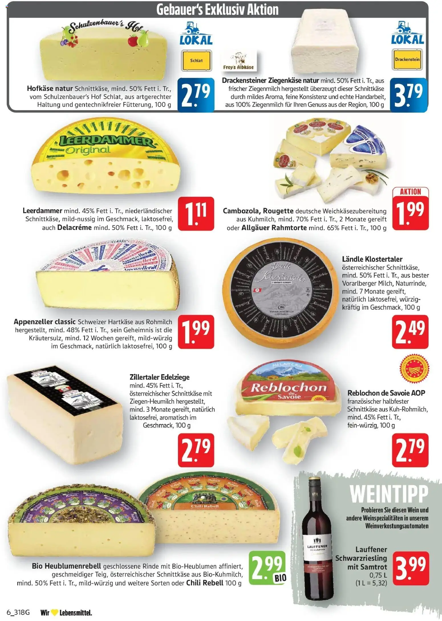 E center Prospekt Göppingen	 – gültig ab 05.04.2026 | Seite: 6 | Produkte: Milch, Leerdammer, Chili, Wein