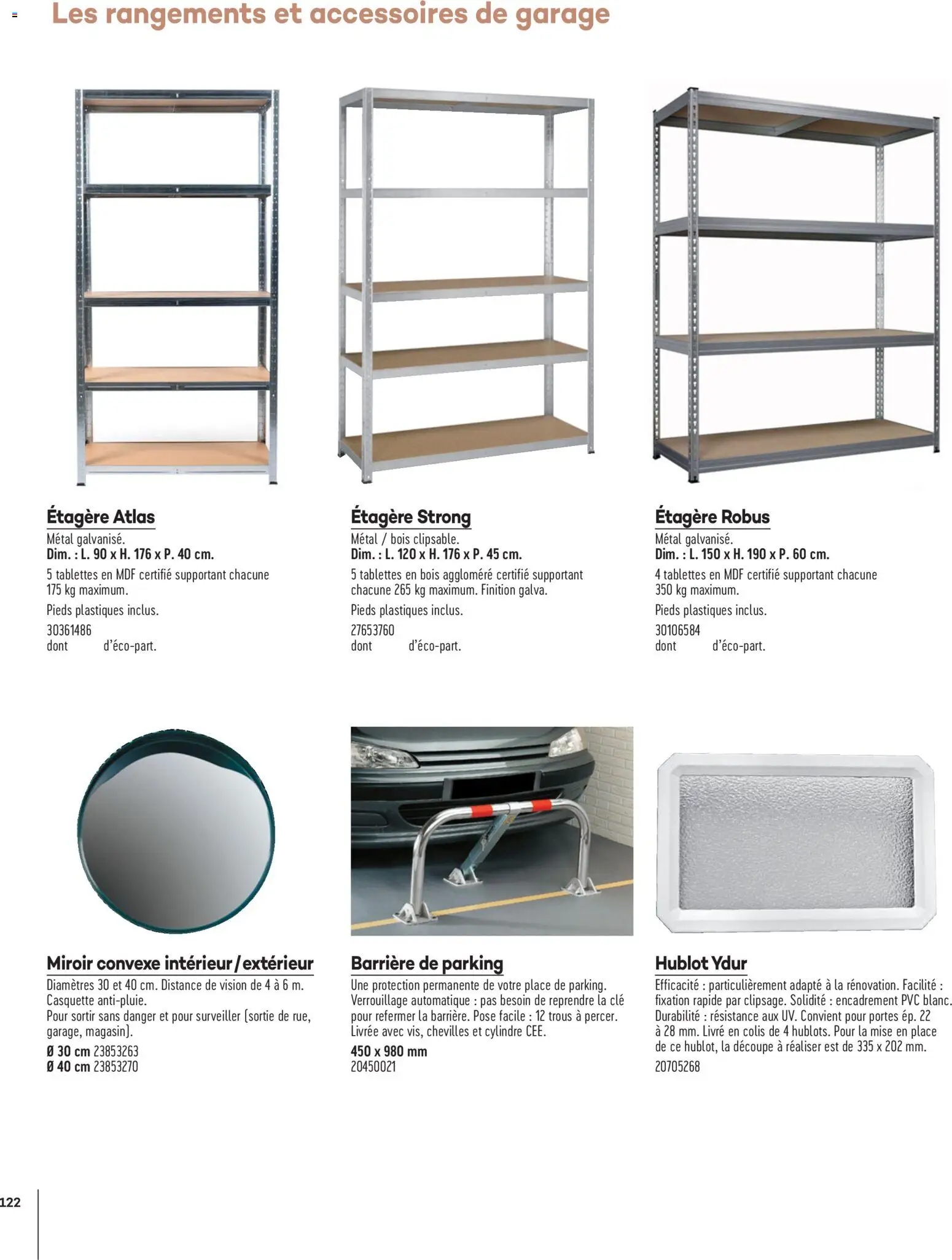 {H1} | Page: 122 | Produits: Clé, Étagère, Miroir, Livre