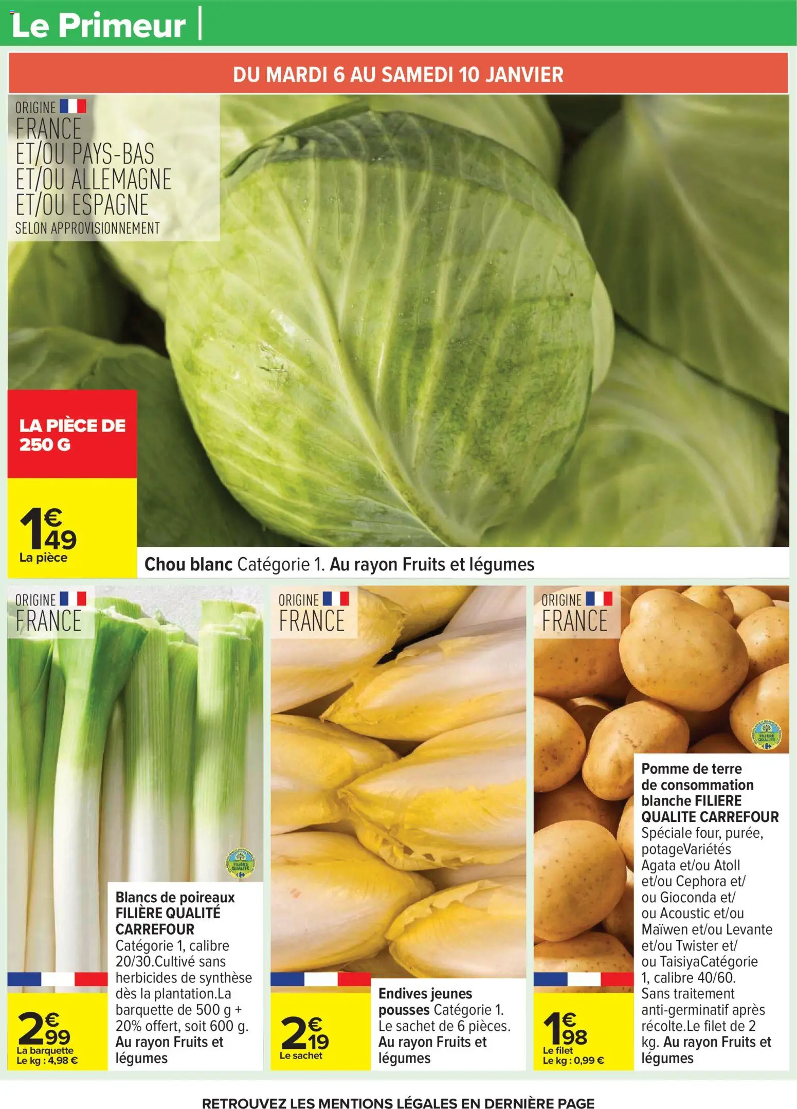 {H1} | Page: 35 | Produits: Pomme de terre, Poireaux, Pomme de terre de consommation, Endives