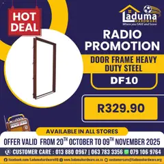 Laduma Hardware specials catalogue – valid from 20.10.2025