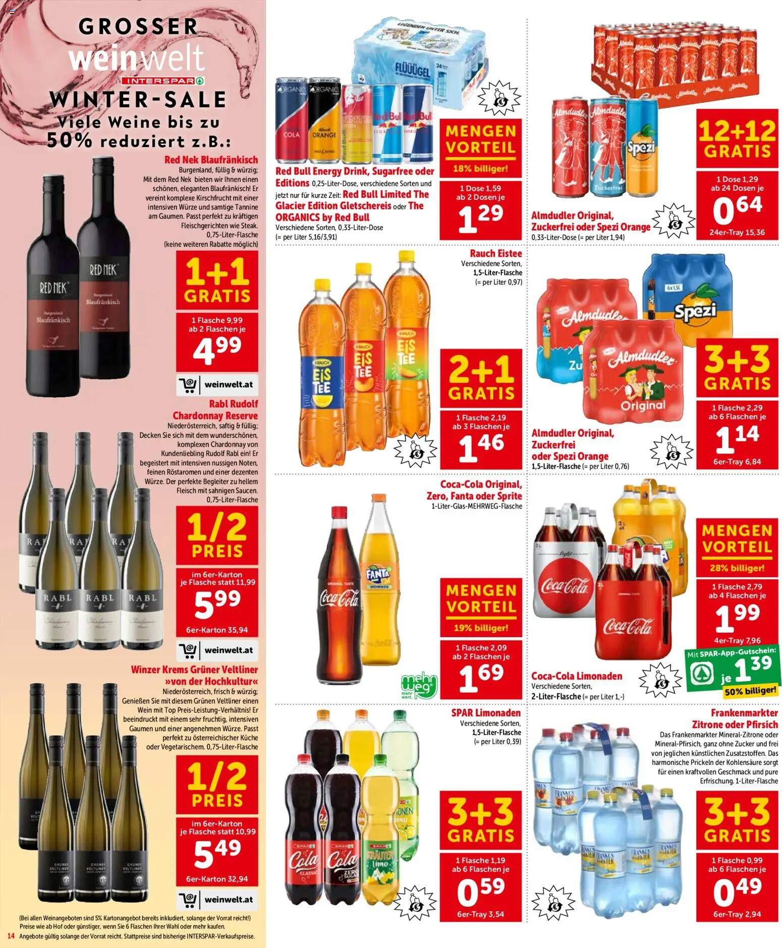 Interspar Flugblatt - Steiermark gültig ab 15.01.2026 | Seite: 15 | Produkte: Zucker, Zitrone, Pfirsich, Wein