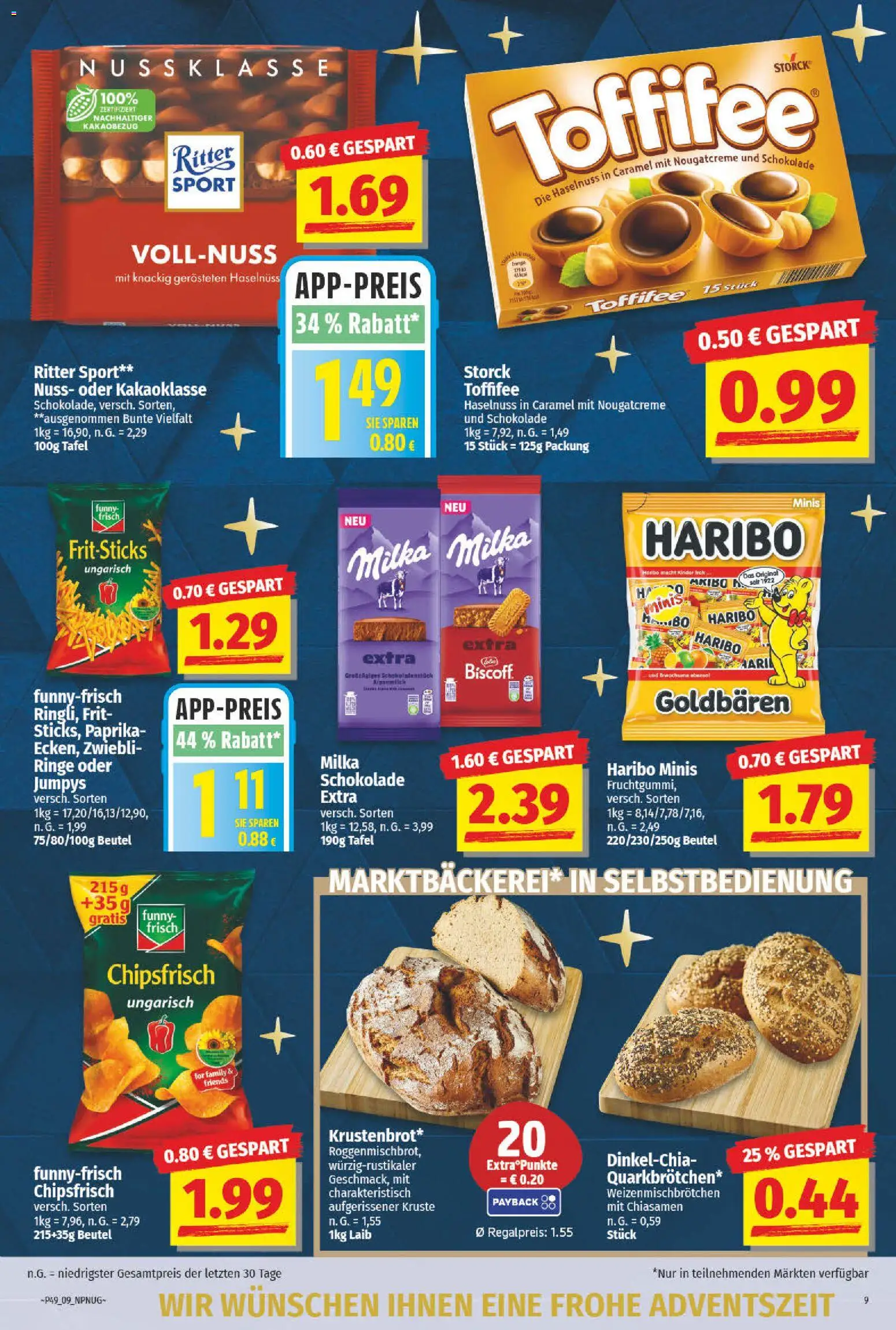 NP Discount Prospekt 	 – gültig ab 01.12.2025 | Seite: 9 | Produkte: Haribo, Milka, Paprika, Toffifee