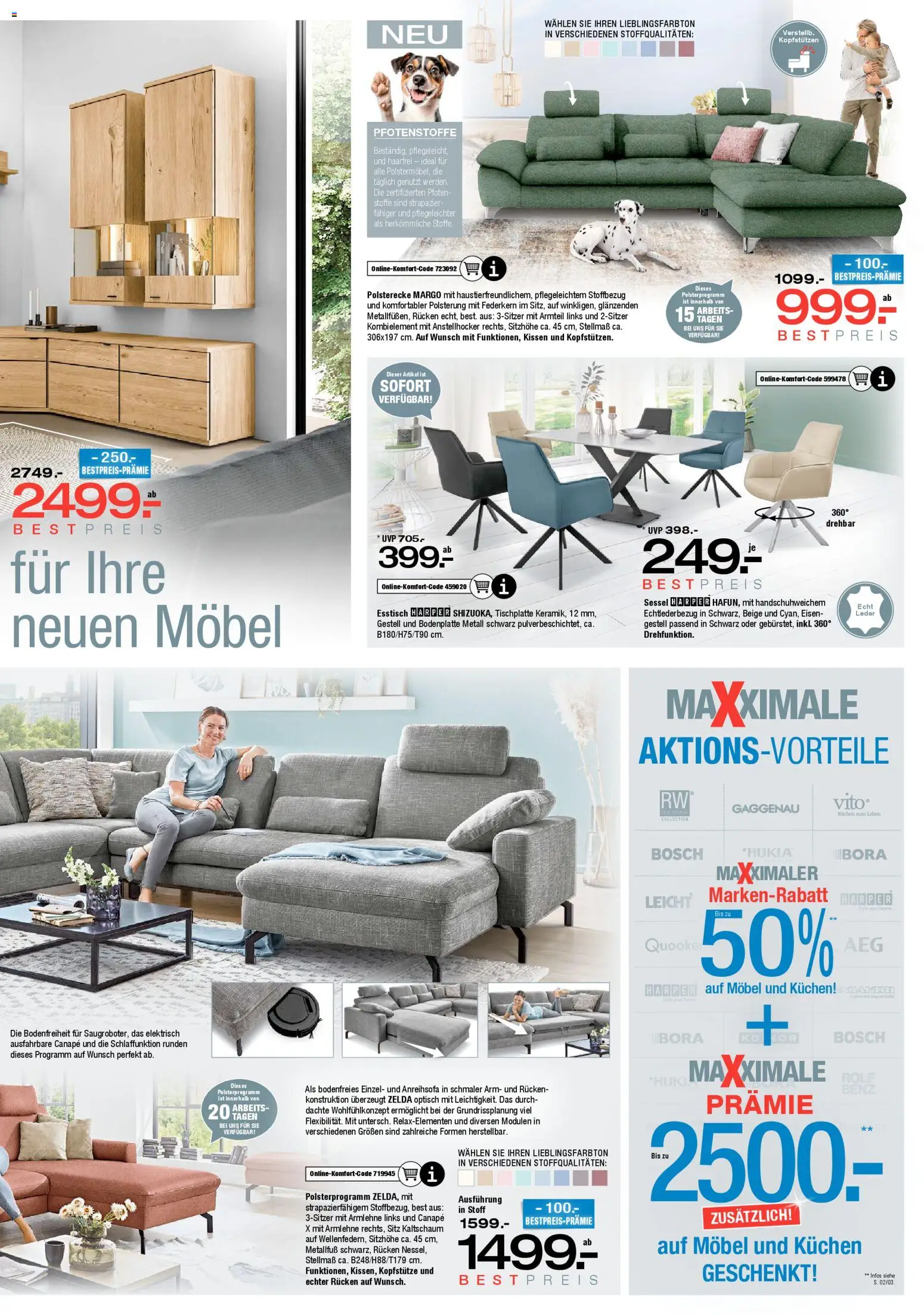 Ostermann Prospekt 	 – gültig ab 25.10.2025 | Seite: 5 | Produkte: Bosch, Esstisch, Kissen, Sessel