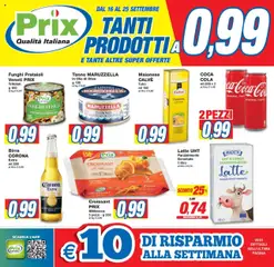 Anteprima del volantino Prix Abano Terme catalogo valido a partire dal 16.09.2025