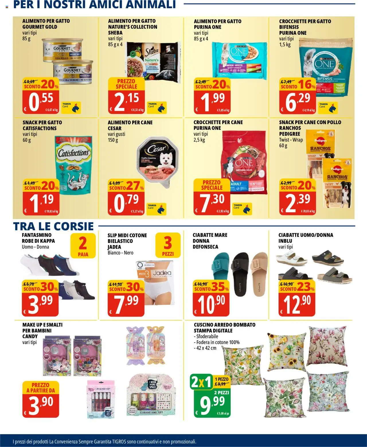 Volantino Tigros del 18.06.2025 | Pagina: 17 | Prodotti: Pollo, Slip, Ciabatte, Stampa