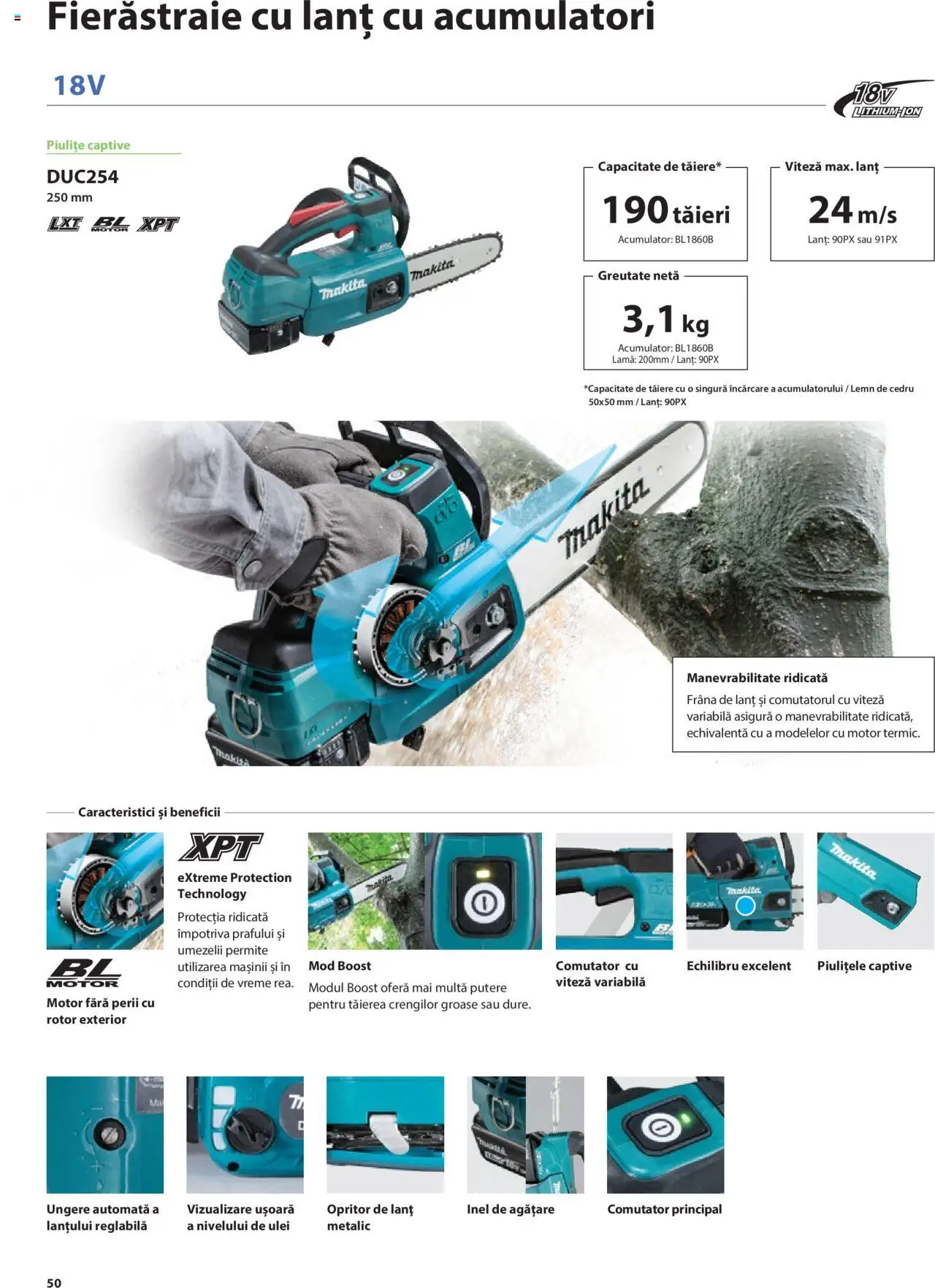 Makita catalog - Mașini de Grădină – valabil de la 08.01.2025 | Pagină: 50 | Produse: Inel, Ulei