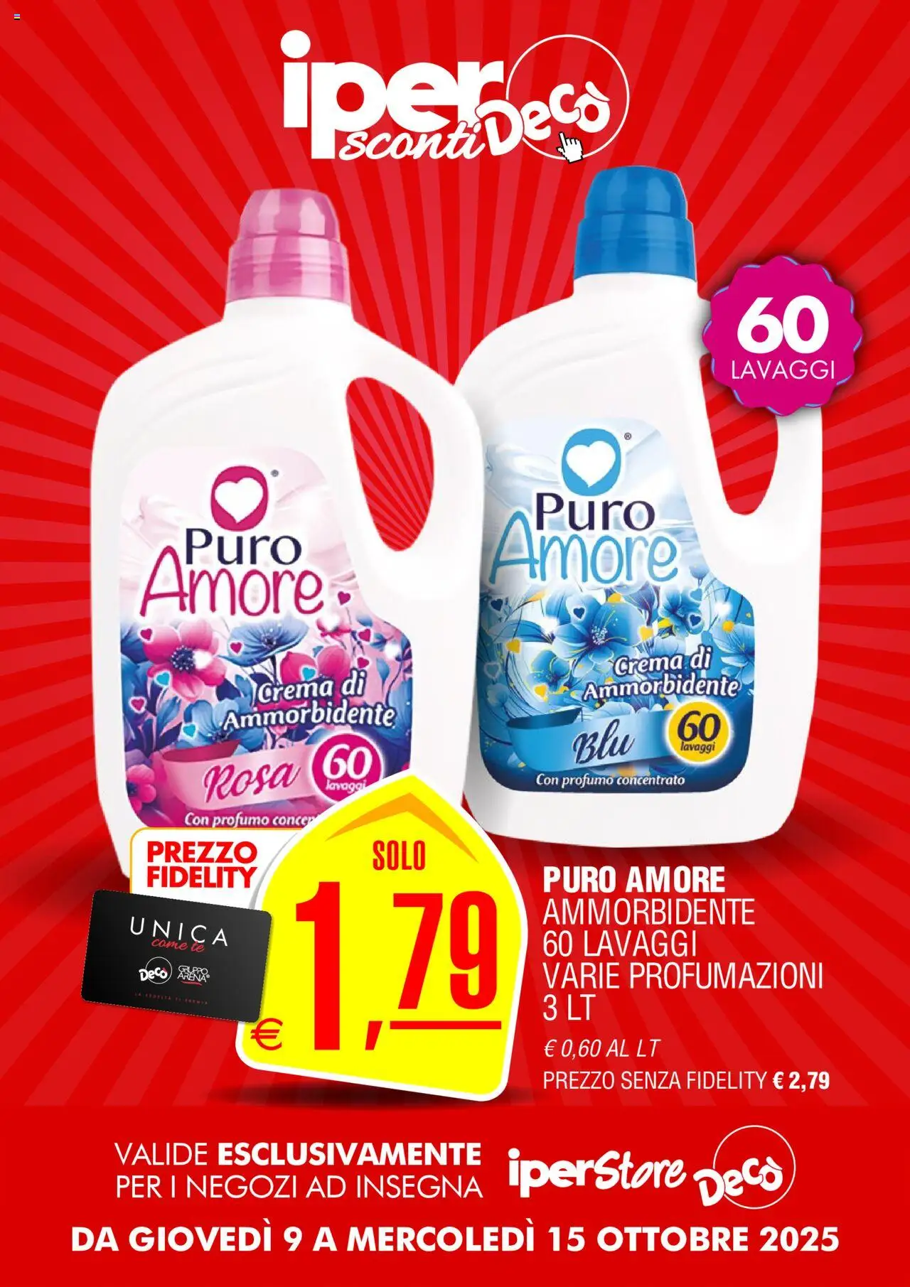 Volantino Decò del 09.10.2025 | Pagina: 12 | Prodotti: Crema, Ammorbidente, Tè, Profumo