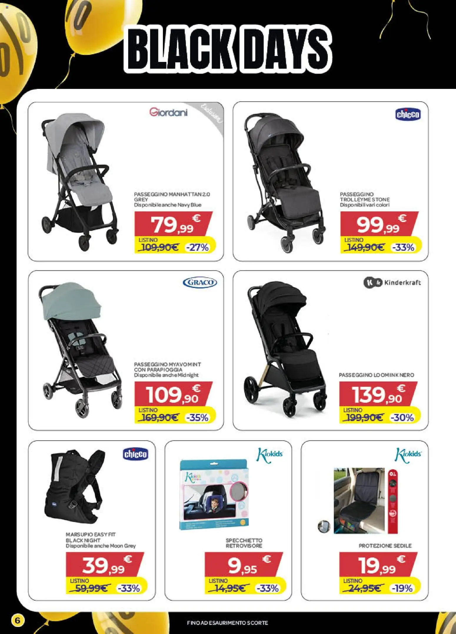 Volantino Bimbo store del 20.11.2025 | Pagina: 6 | Prodotti: Passeggino