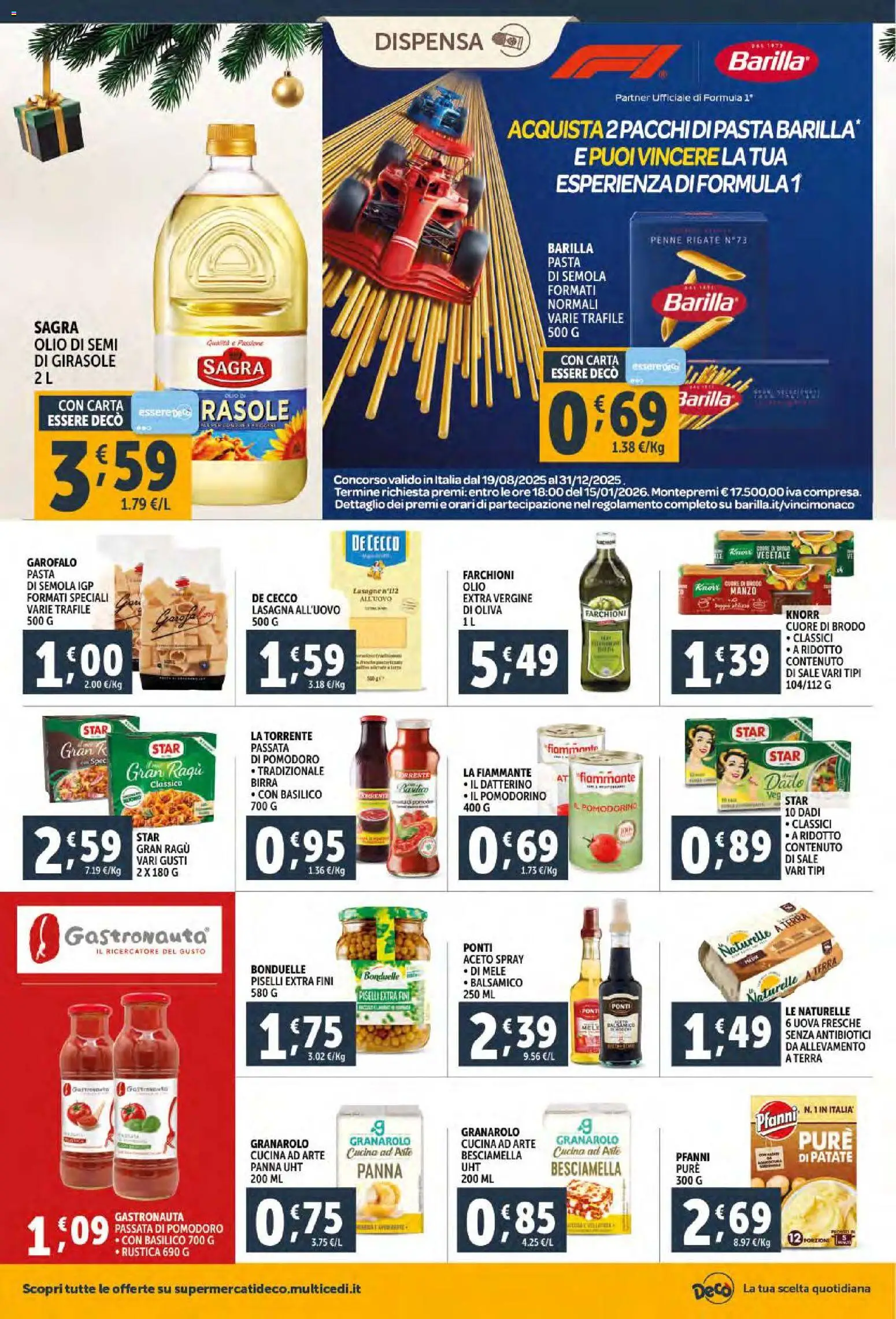 Volantino Decò del 06.12.2025 | Pagina: 20 | Prodotti: Pomodoro, Lasagna, Pasta, Ragú