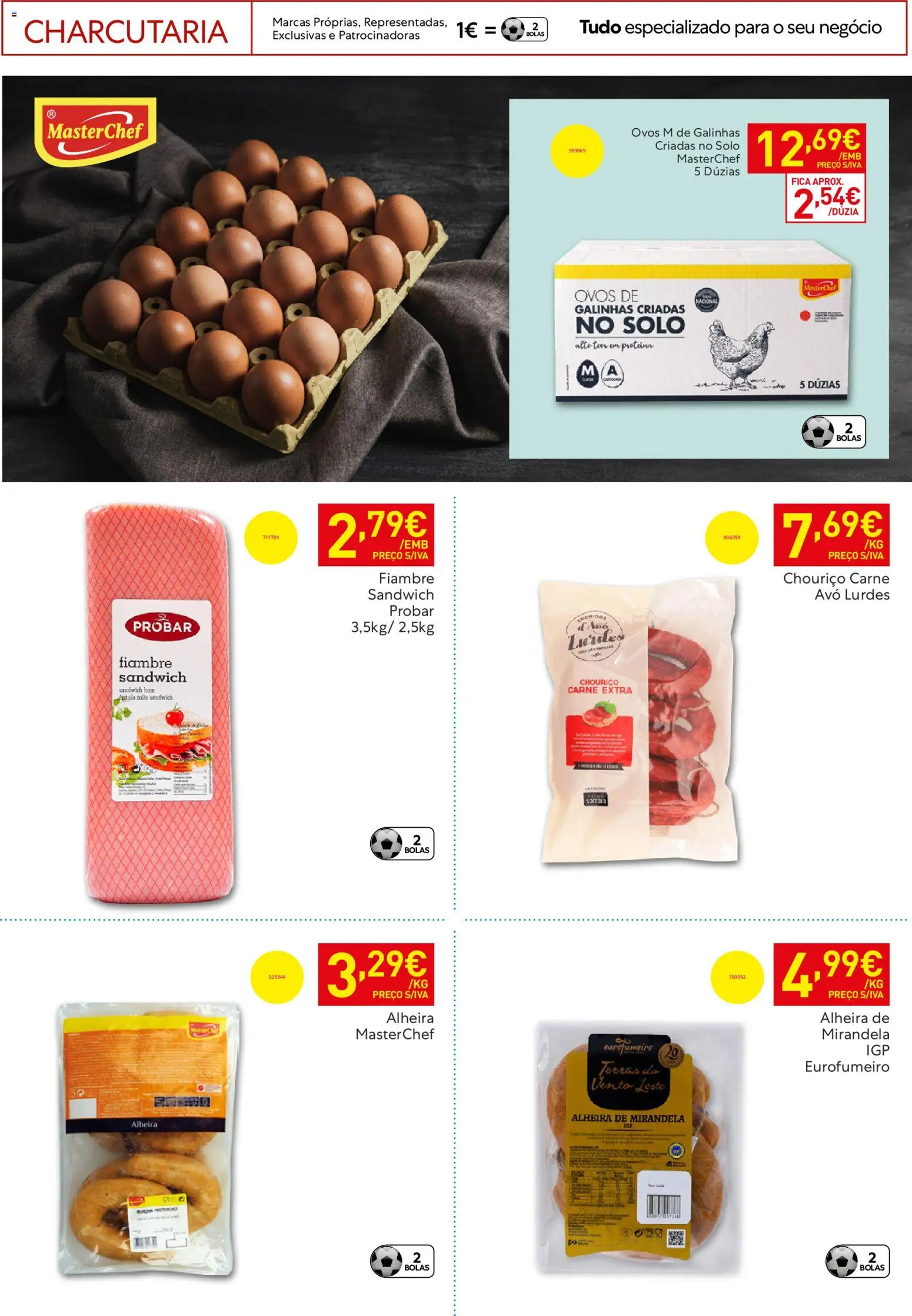 Recheio Horeca │ válido de 24.03.2026 | Página: 15 | Produtos: Ovos, Chouriço, Carne, Proteina