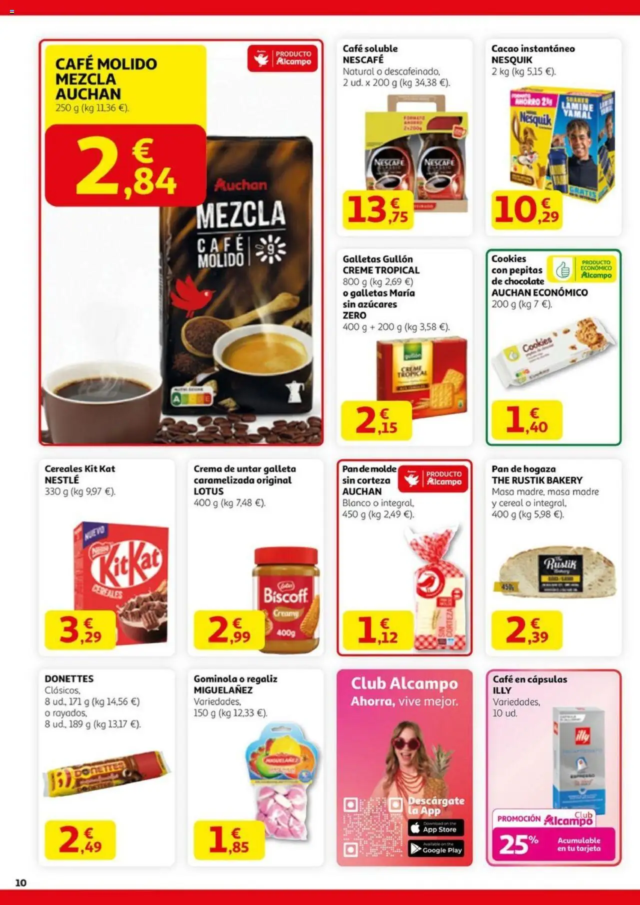 Alcampo - SST catalan │ válido desde el 11.09.2025 | Página: 10 | Productos: Café, Cereales, Galletas, Cacao instantáneo