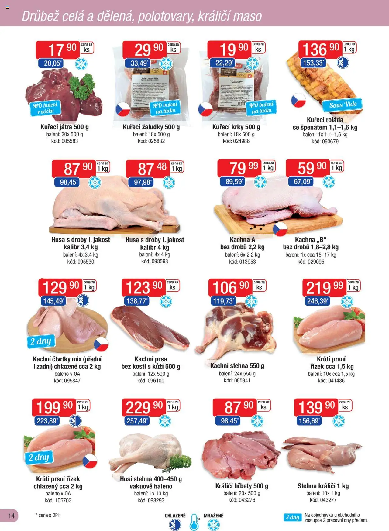 Astur & Qanto leták - Velkoobchod fresh 06/2025 od 01.06.2025 | Strana: 14 | Produkty: Sous vide, Kachni stehna, Kachní prsa, Maso
