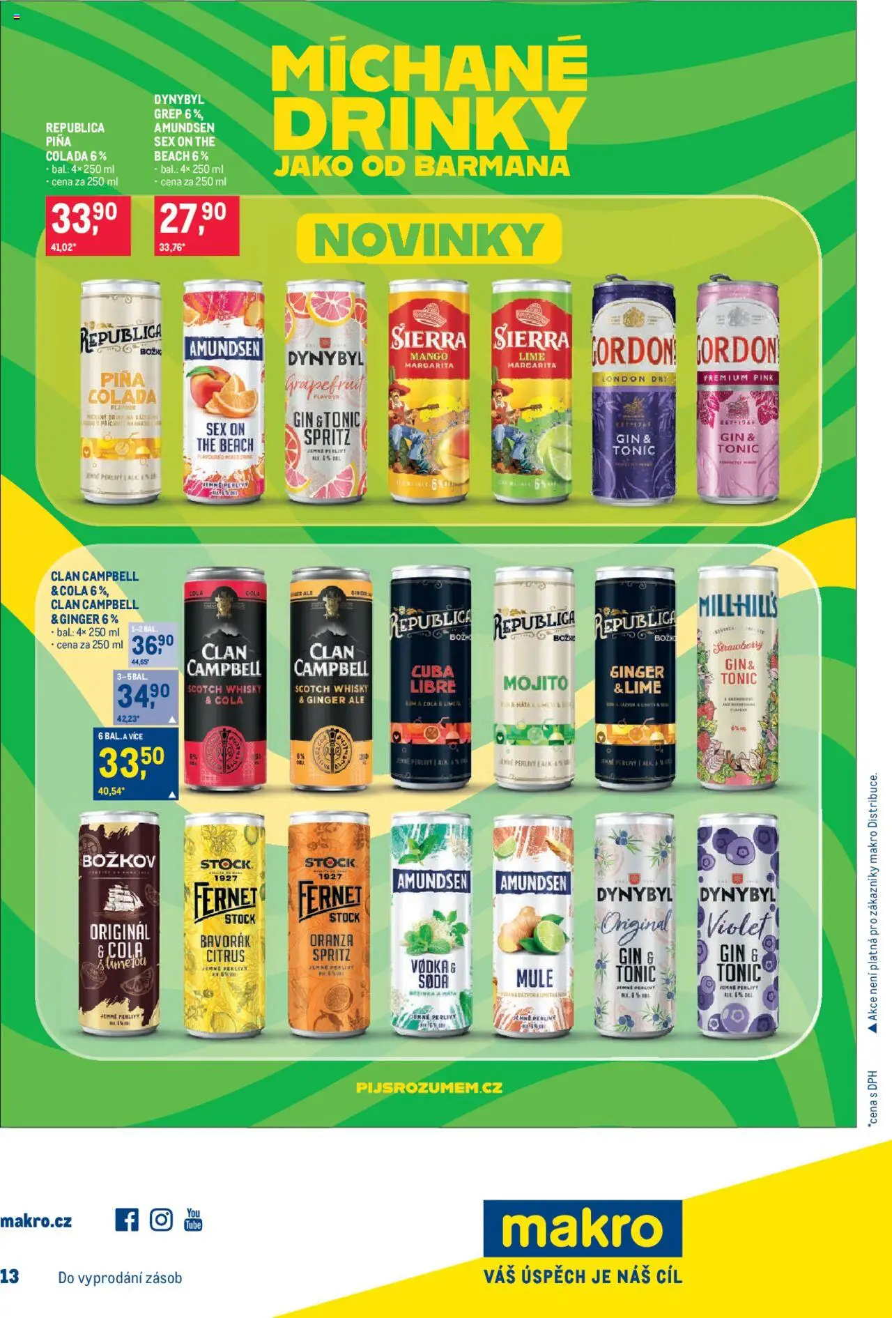 Makro leták - Pro milovníky jídla od 04.06.2025 | Strana: 30 | Produkty: Vodka, Fernet, Republica, Cola