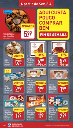 Pré-visualização Aldi folheto válido de 30.03.2026 | Página: 24 | Produtos: Leite, Manteiga, Ovos, Chocolate