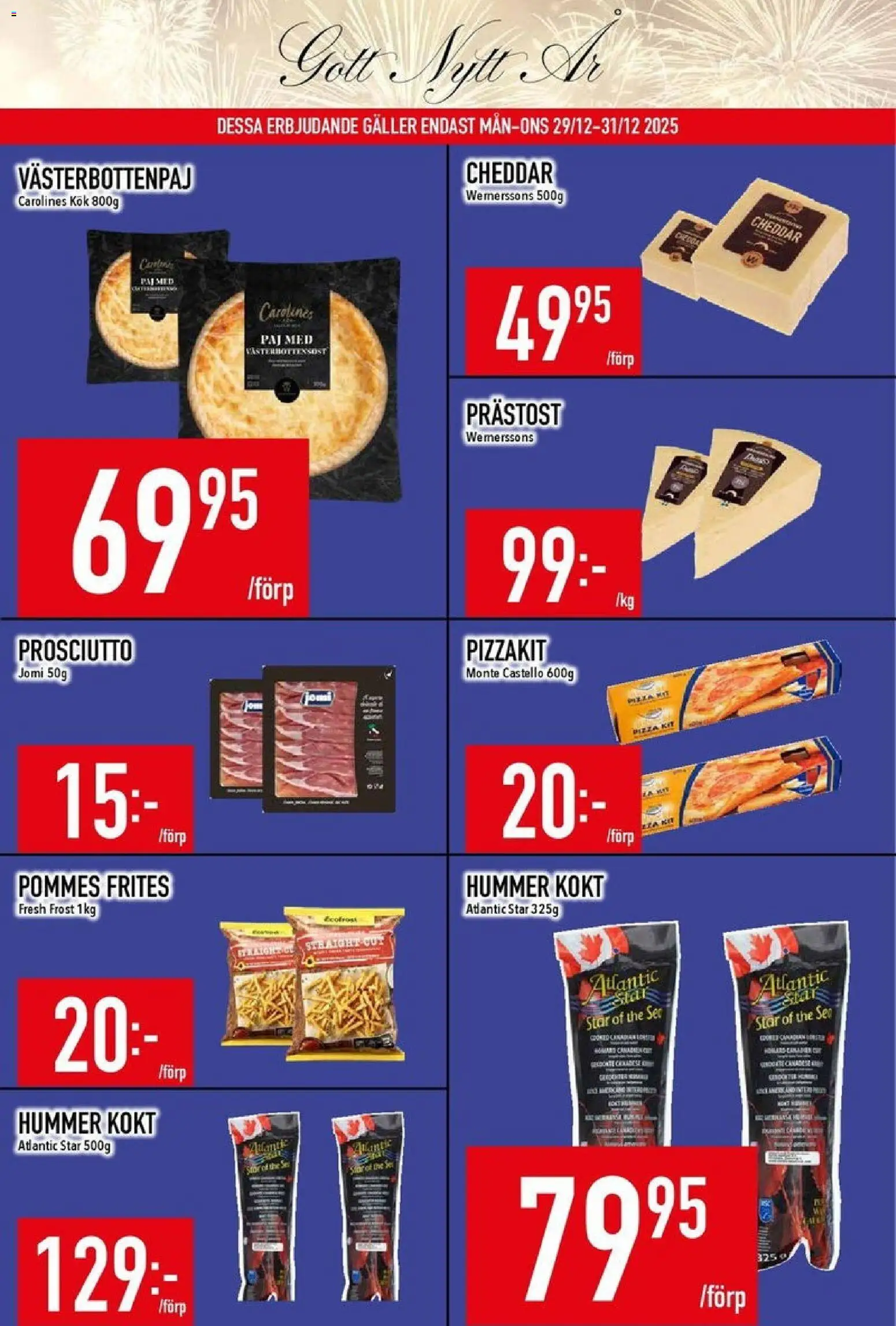 Matdax reklamblad aktuell från 29.12.2025 | Sida: 2 | Produkter: Galler, Pizza, Öl, Pommes frites