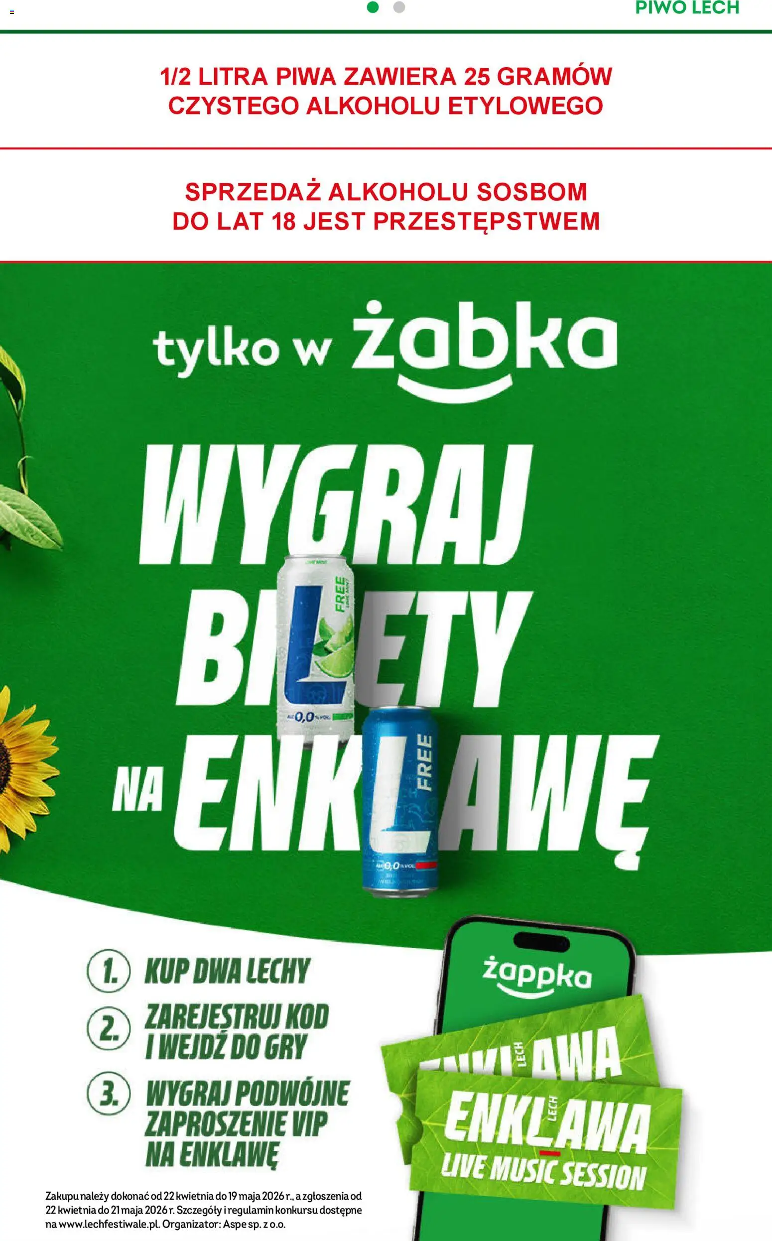 Żabka gazetka od 22.04.2026 | Strona: 10 | Produkty: Gry, Piwo