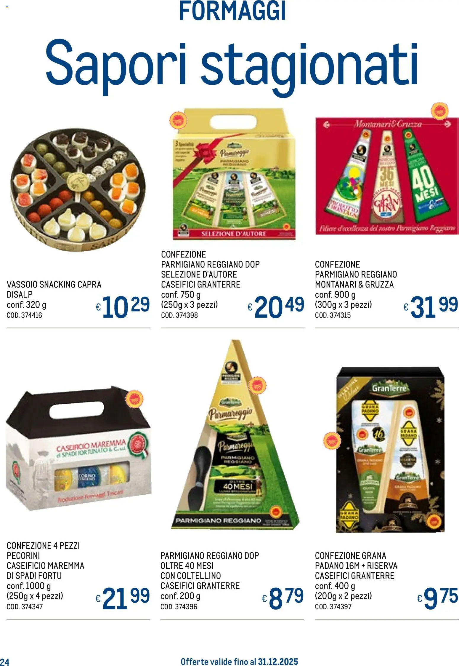 Volantino Metro del 20.11.2025 | Pagina: 24 | Prodotti: Parmigiano reggiano, Parmigiano, Vassoio