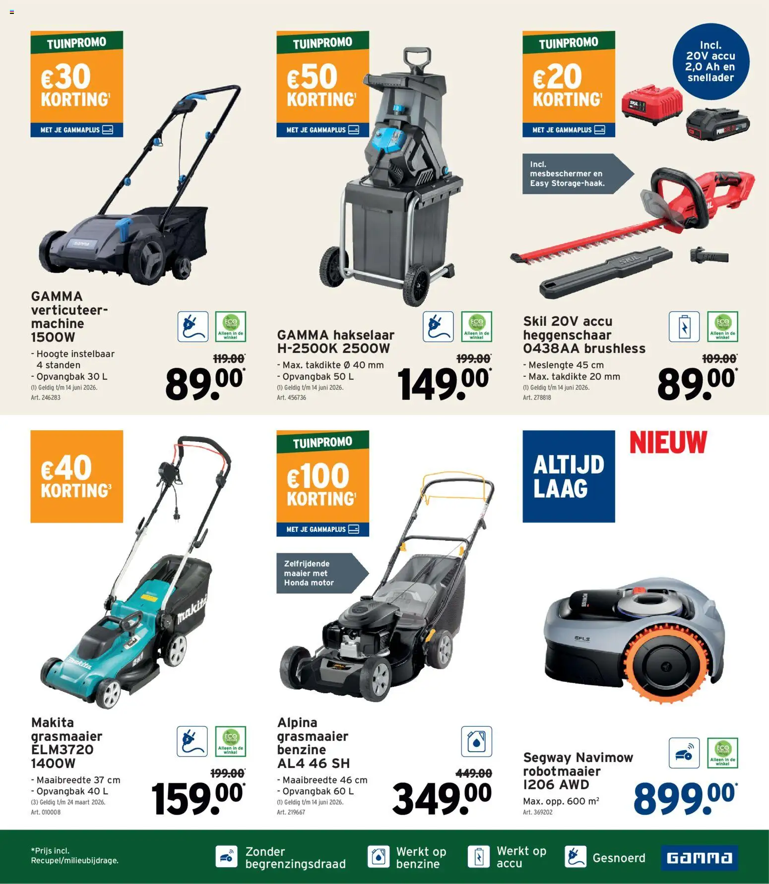 {H1} | Pagina: 9 | Producten: Maaier, Sac de transport, Grasmaaier